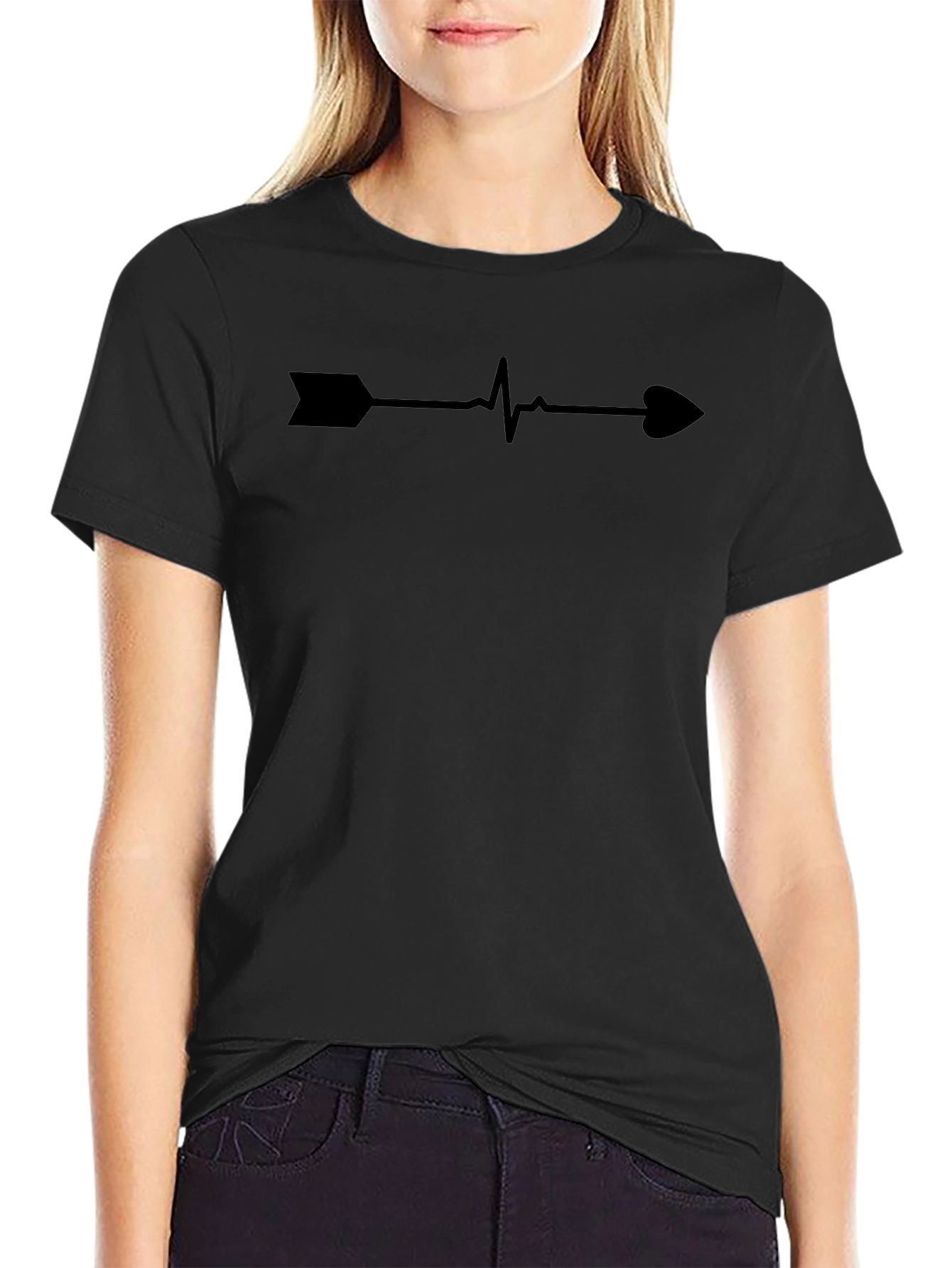 Arrow Heartbeat Graphic Tee - Stylish Casual Wear