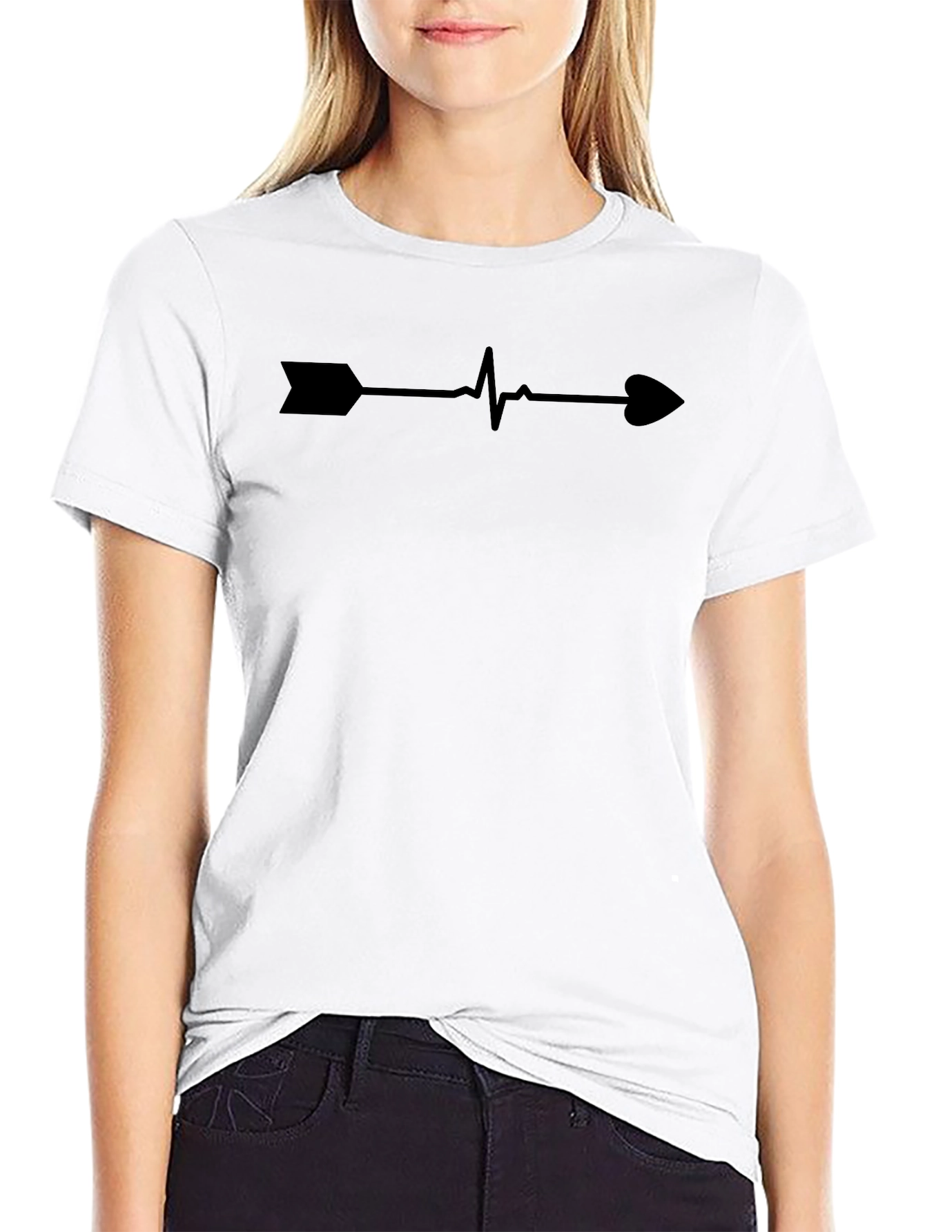 Arrow Heartbeat Graphic Tee - Stylish Casual Wear