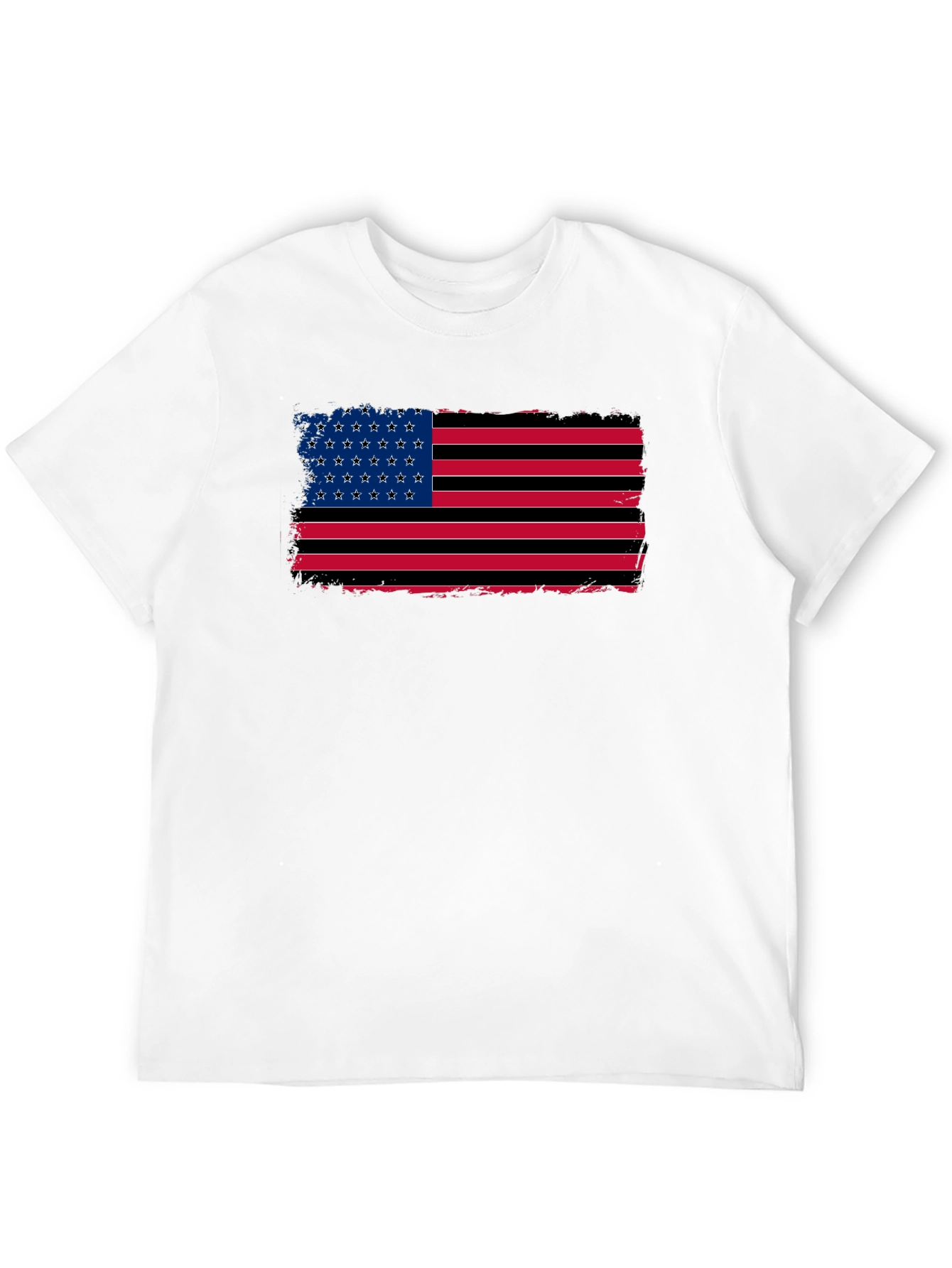 American Flag Distressed Graphic T-Shirt