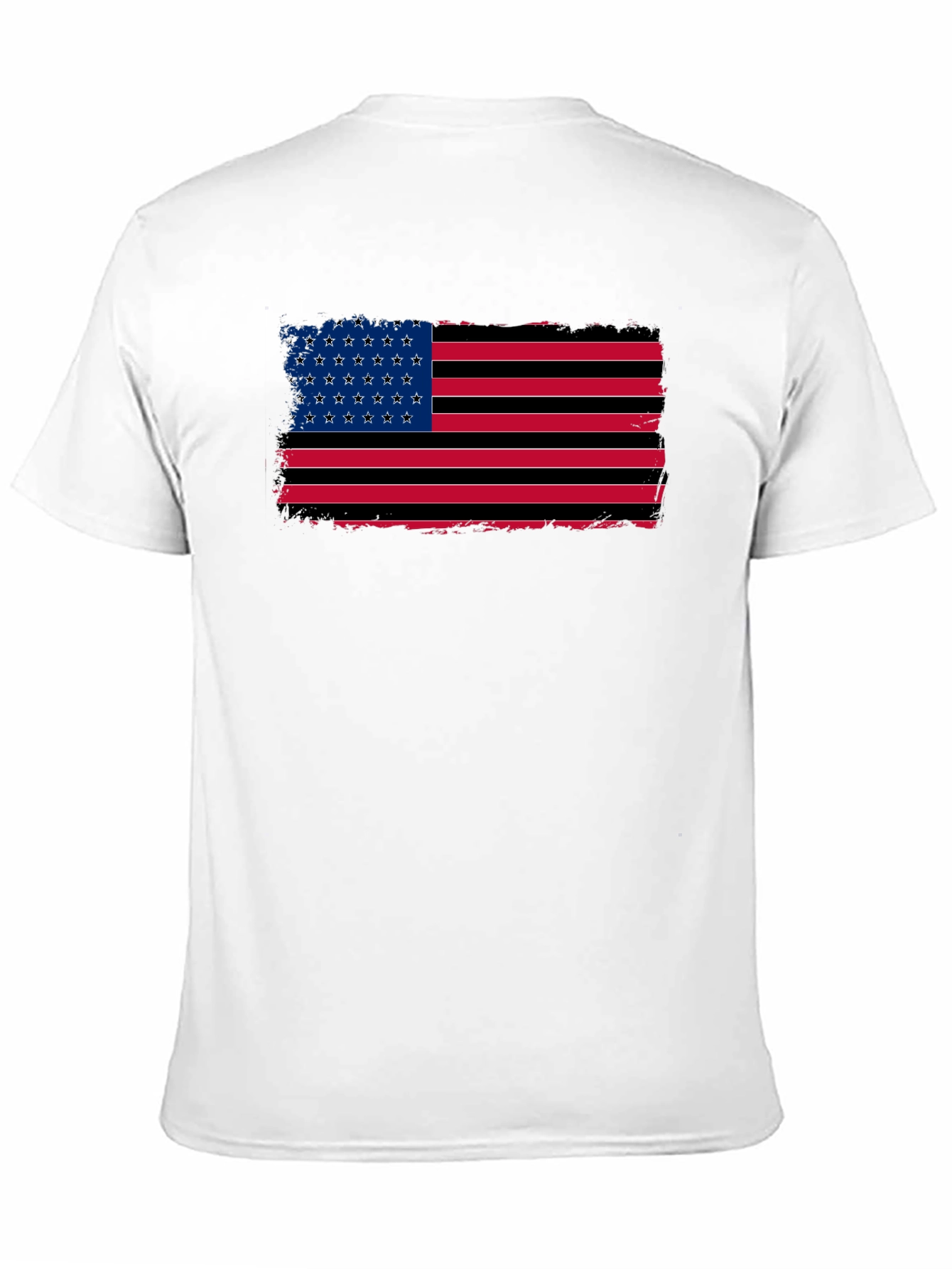 American Flag Distressed Graphic T-Shirt