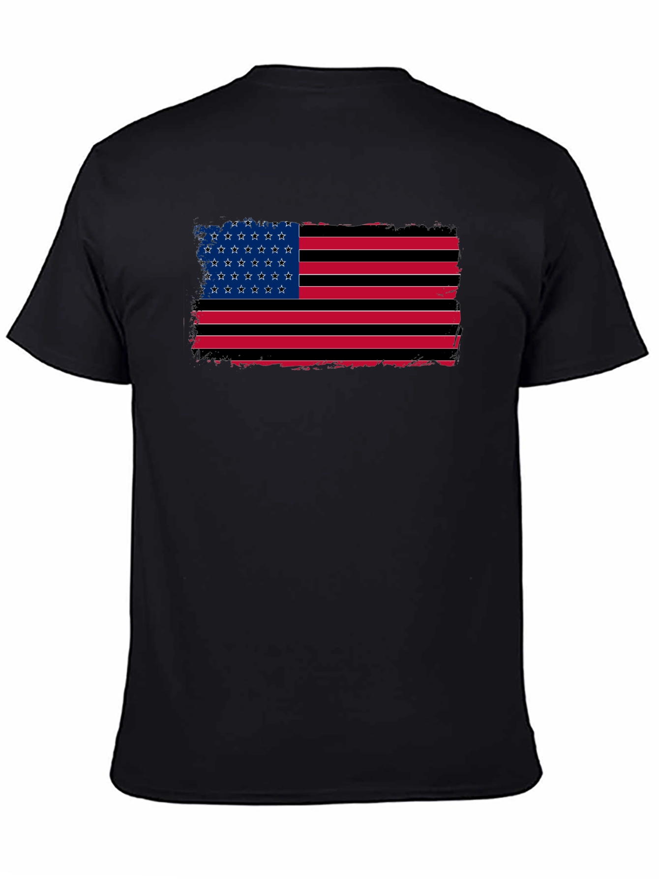 American Flag Distressed Graphic T-Shirt