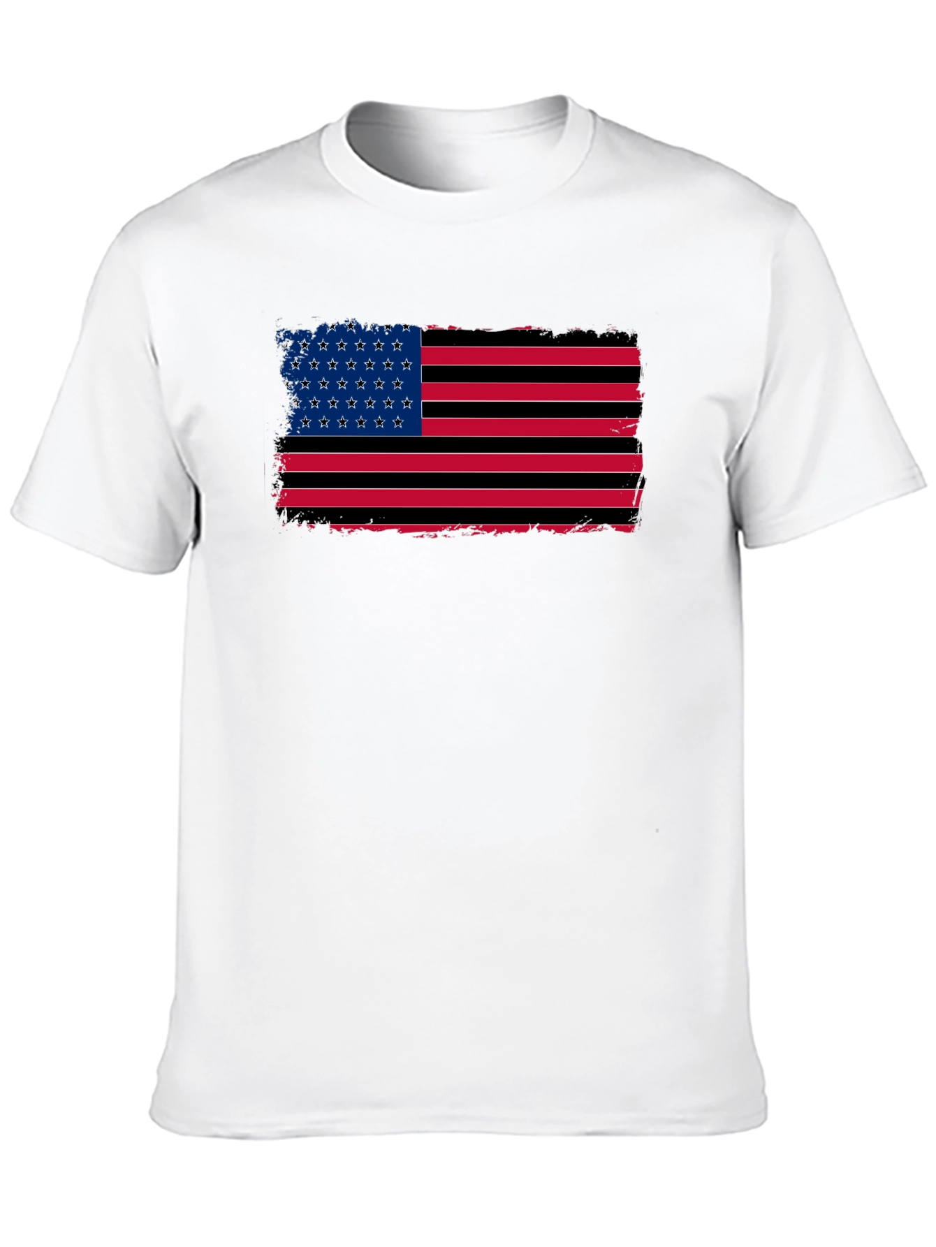 American Flag Distressed Graphic T-Shirt