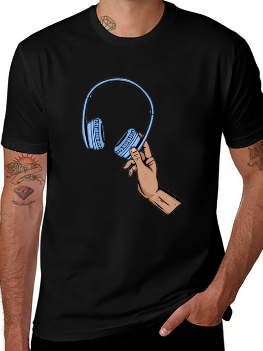 Headphone Graphic Tee - Music Lovers Gift