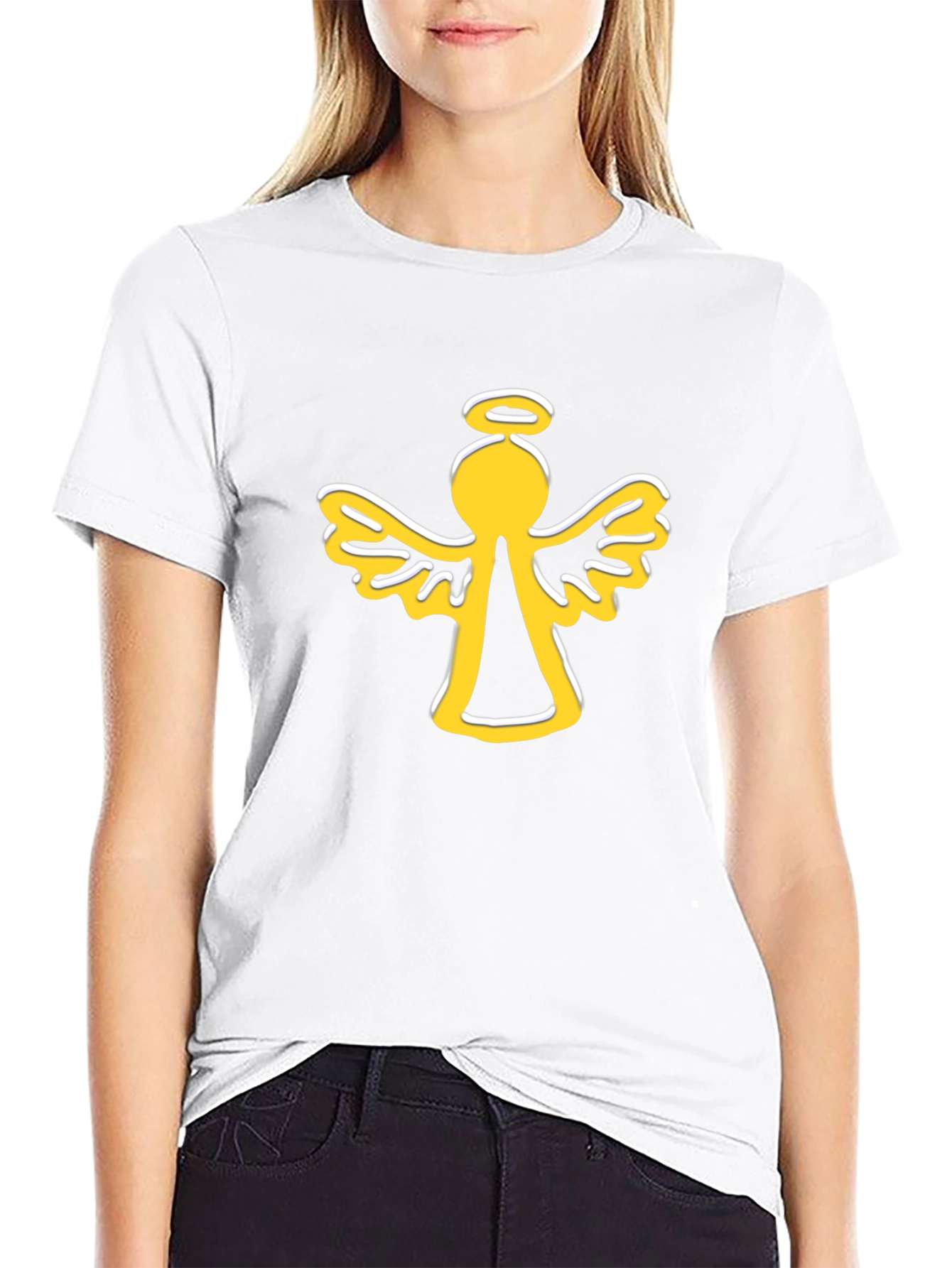 Angel Graphic Black T-Shirt