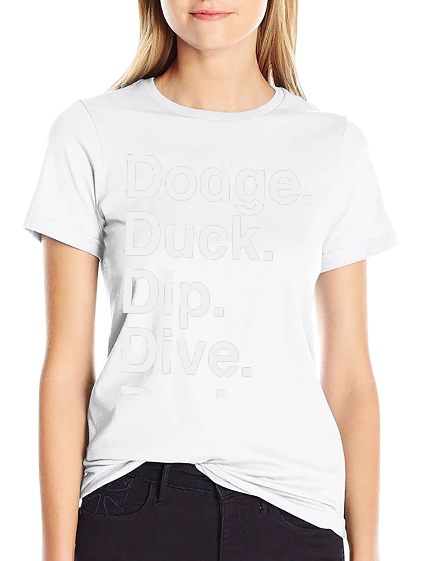 Dodge Duck Dip Dive Funny Graphic Tee