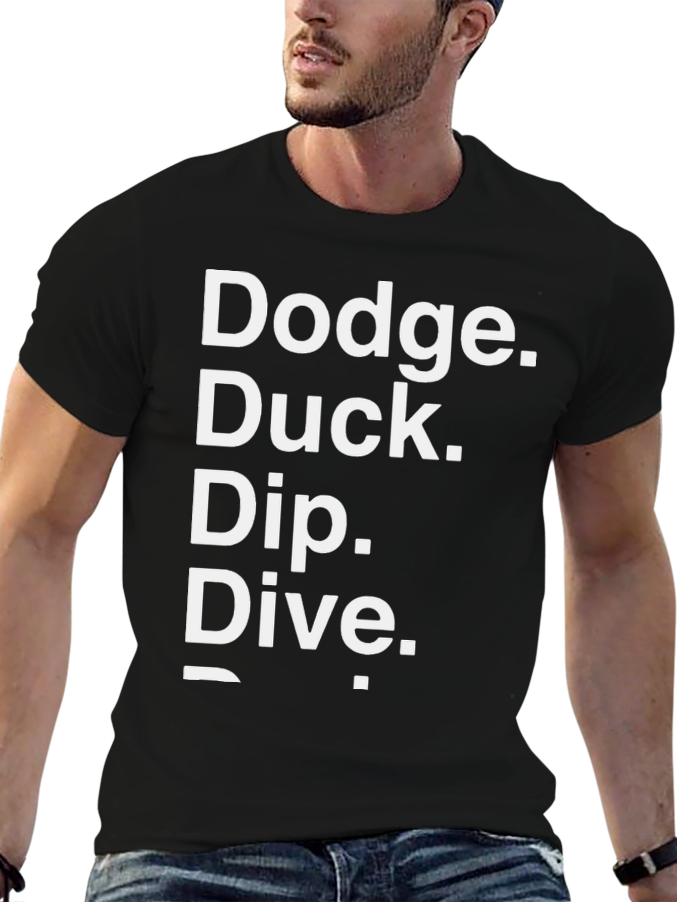 Dodge Duck Dip Dive Funny Graphic Tee