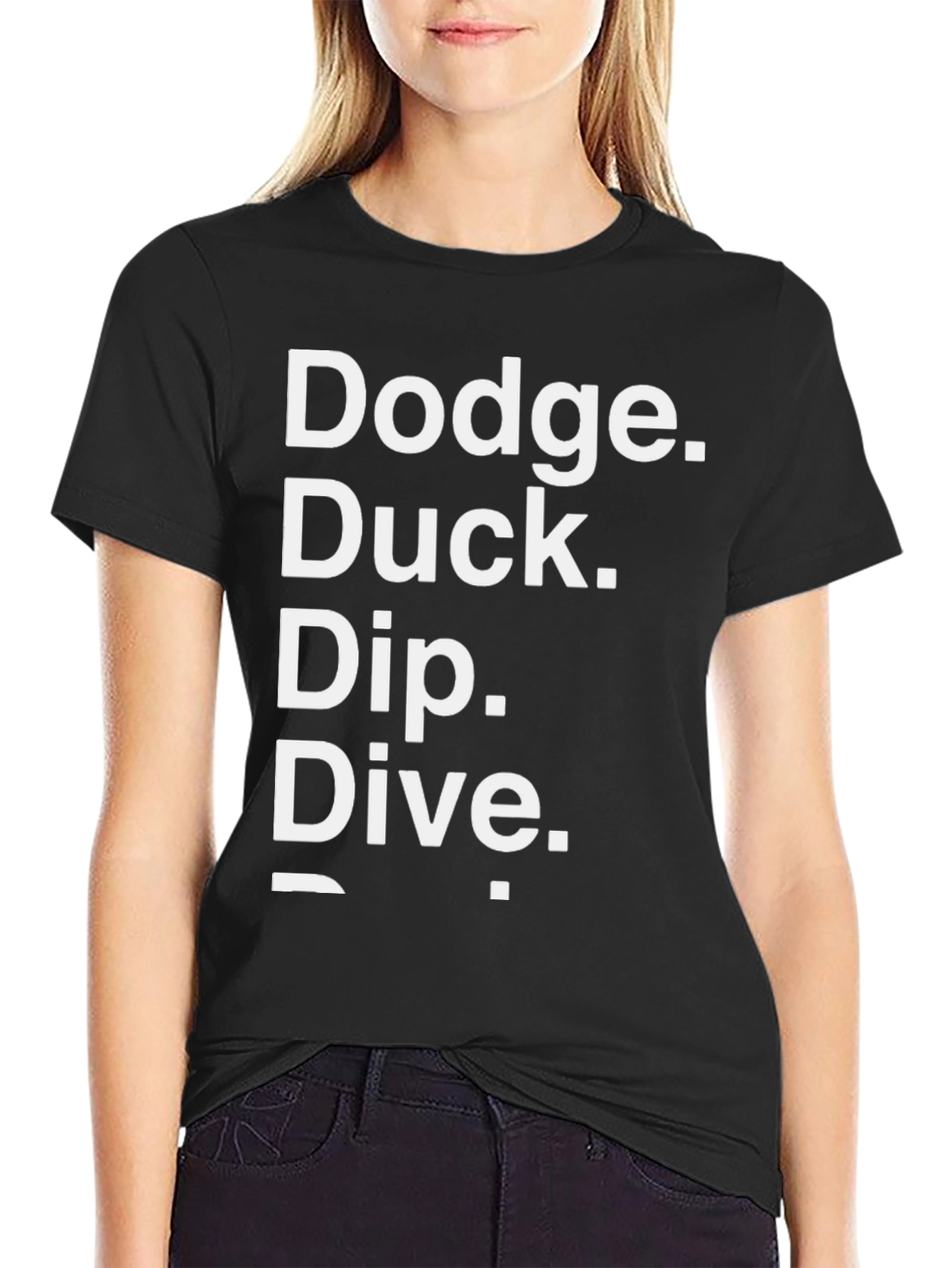 Dodge Duck Dip Dive Funny Graphic Tee