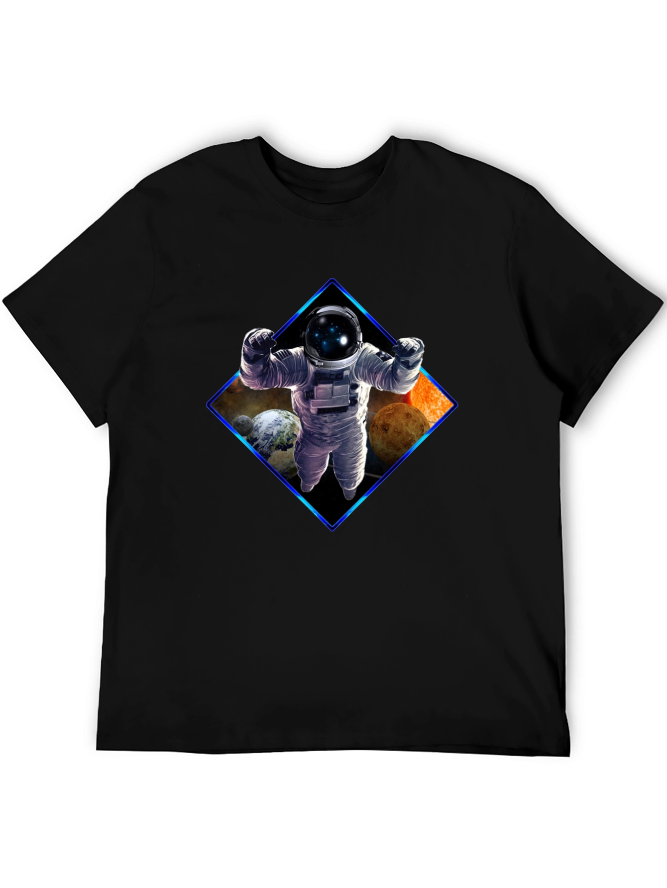 Astronaut Graphic Black T-Shirt