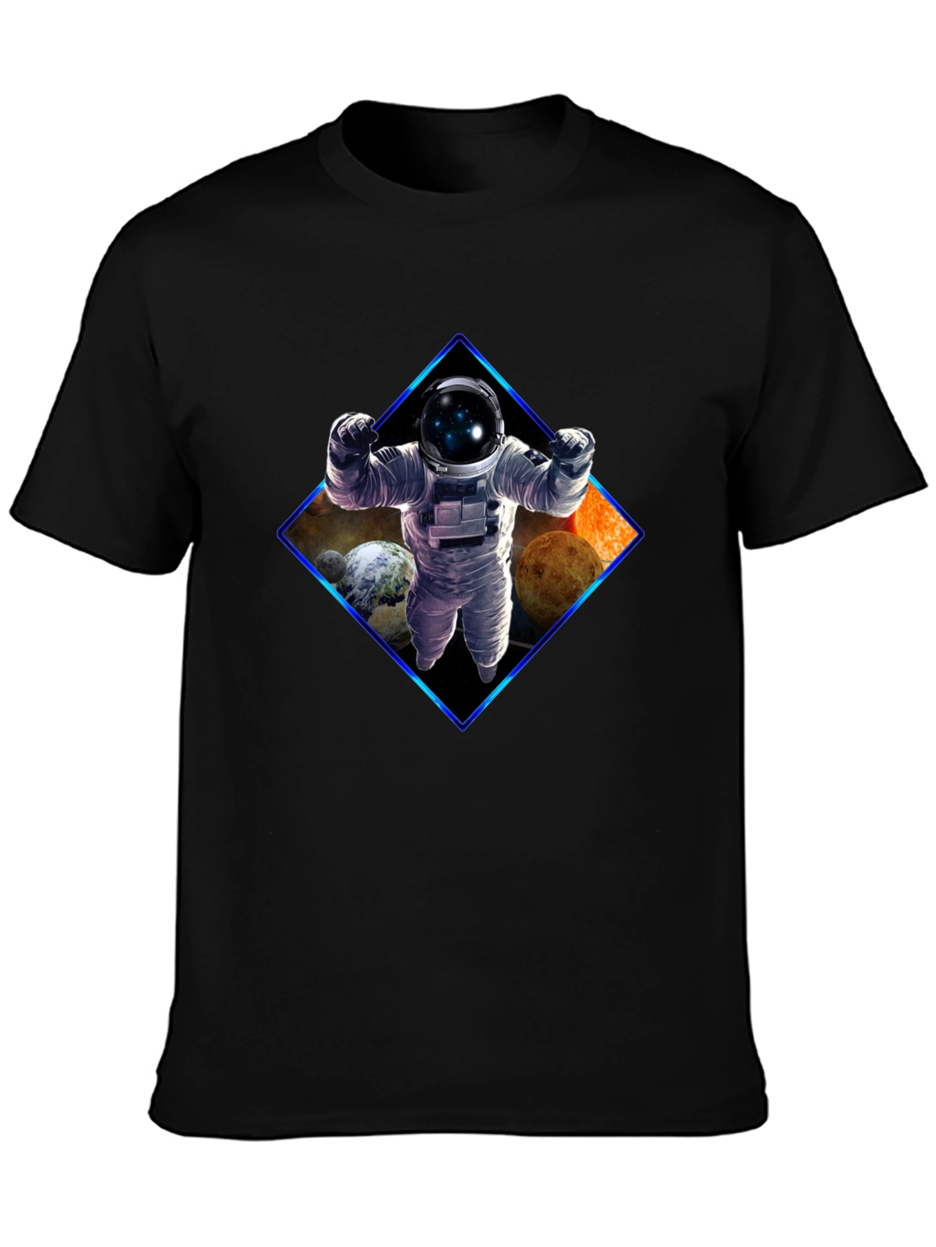 Astronaut Graphic Black T-Shirt