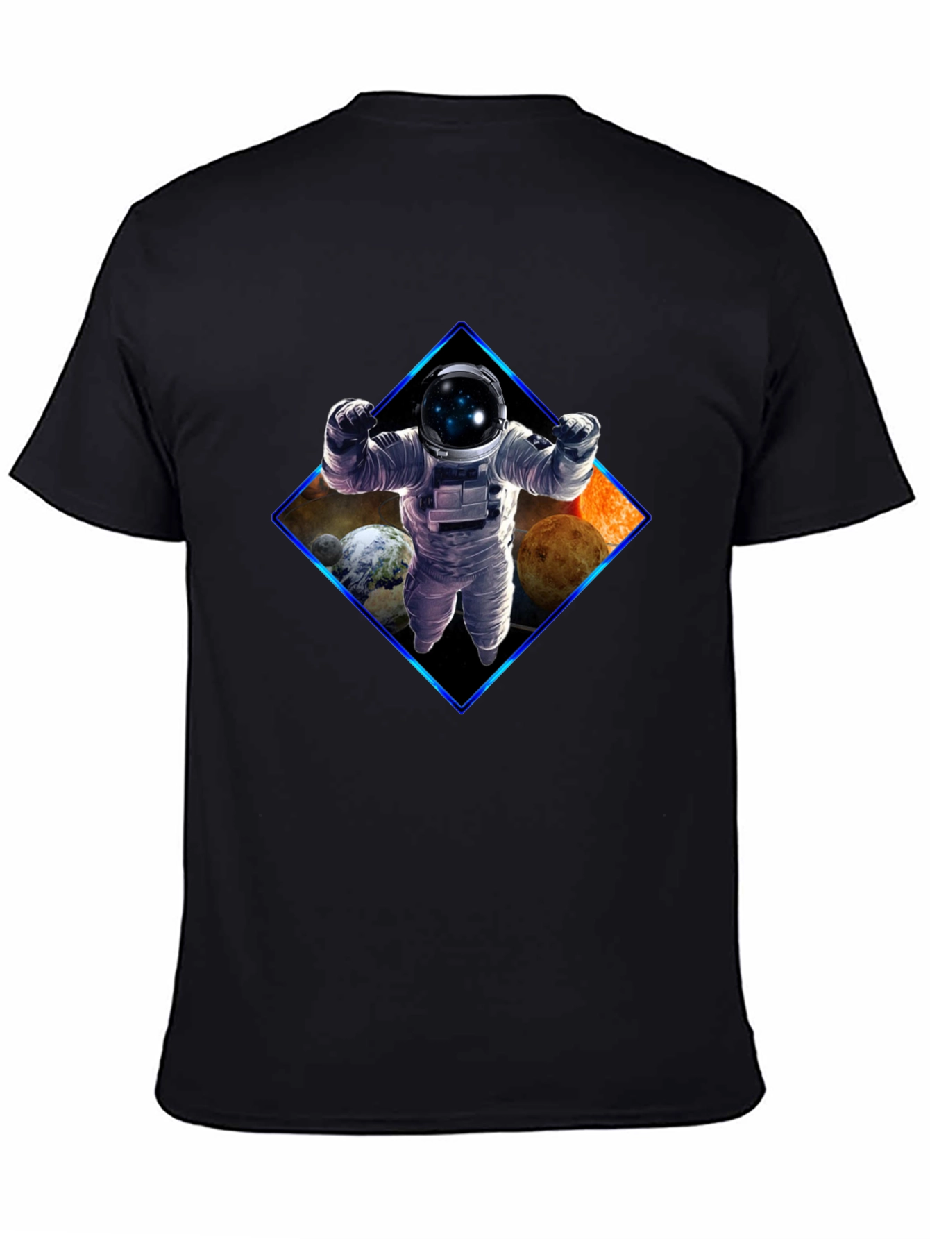 Astronaut Graphic Black T-Shirt