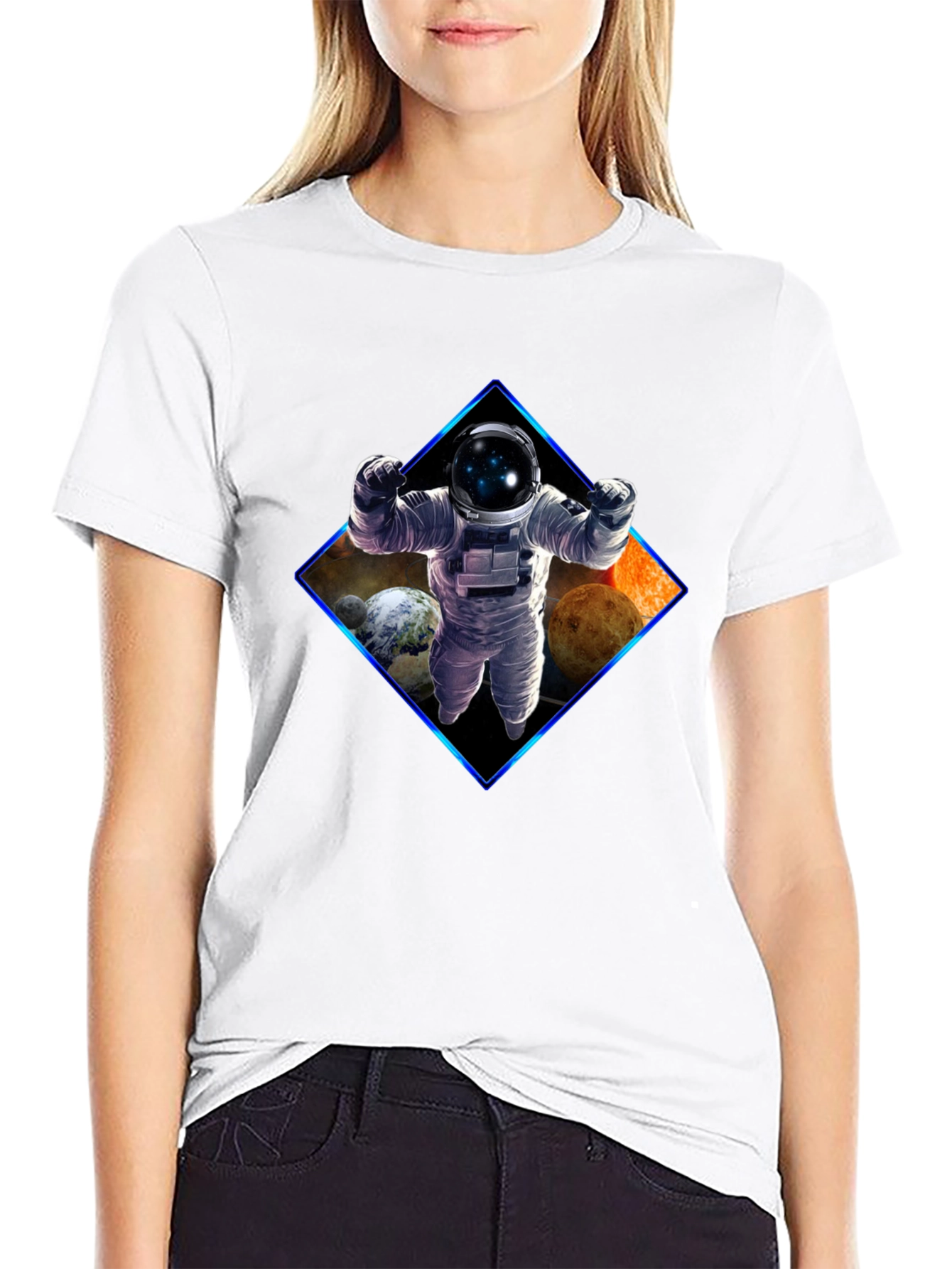 Astronaut Graphic Black T-Shirt