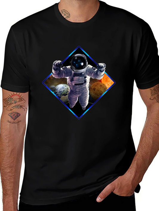 Astronaut Graphic Black T-Shirt
