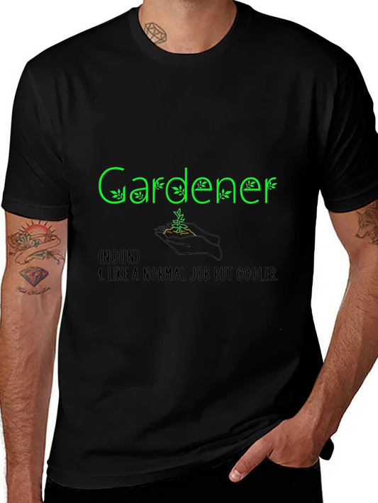 Gardener Definition Black T-Shirt