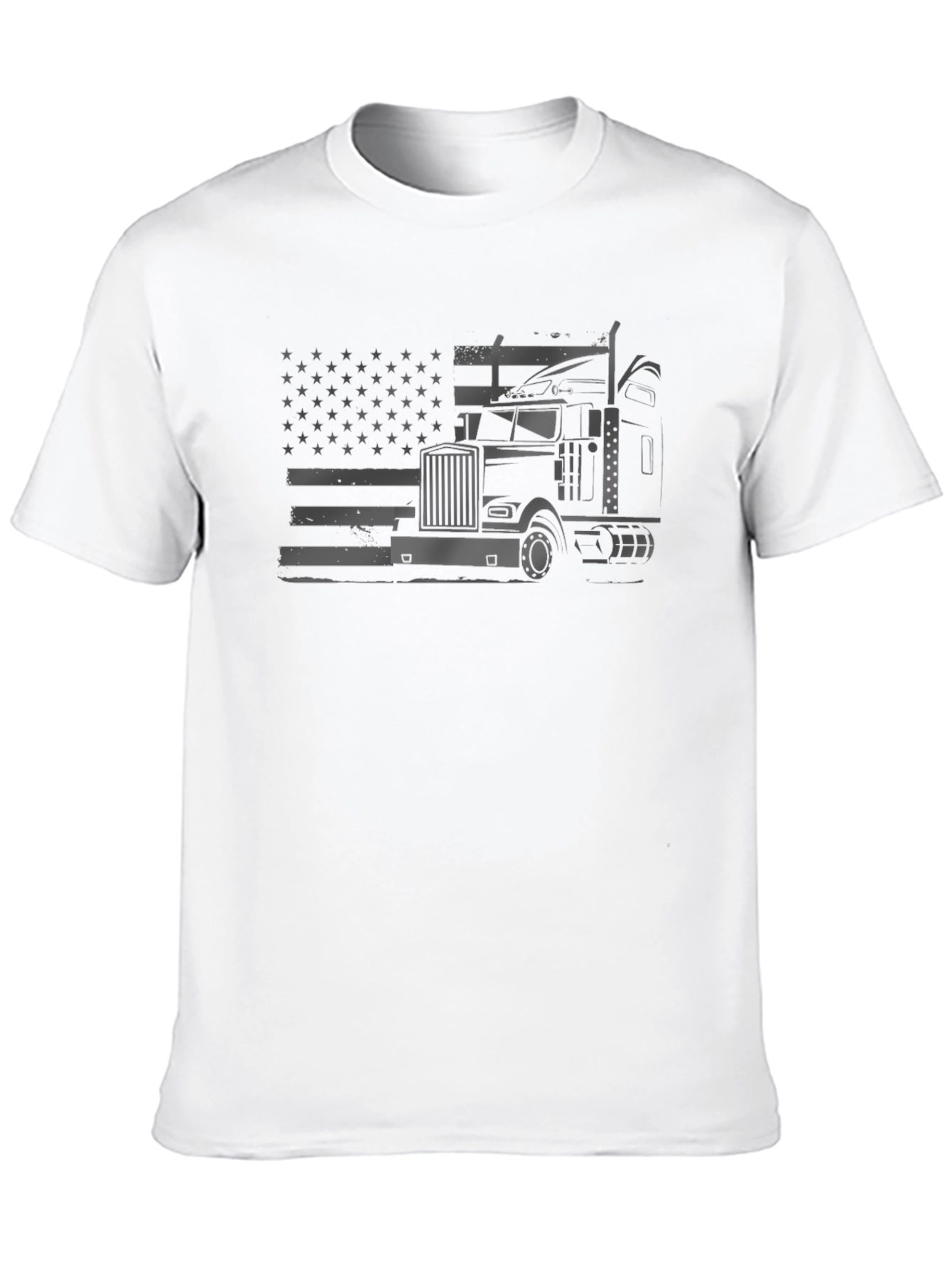 American Trucker T-Shirt - Patriotic Graphic Tee