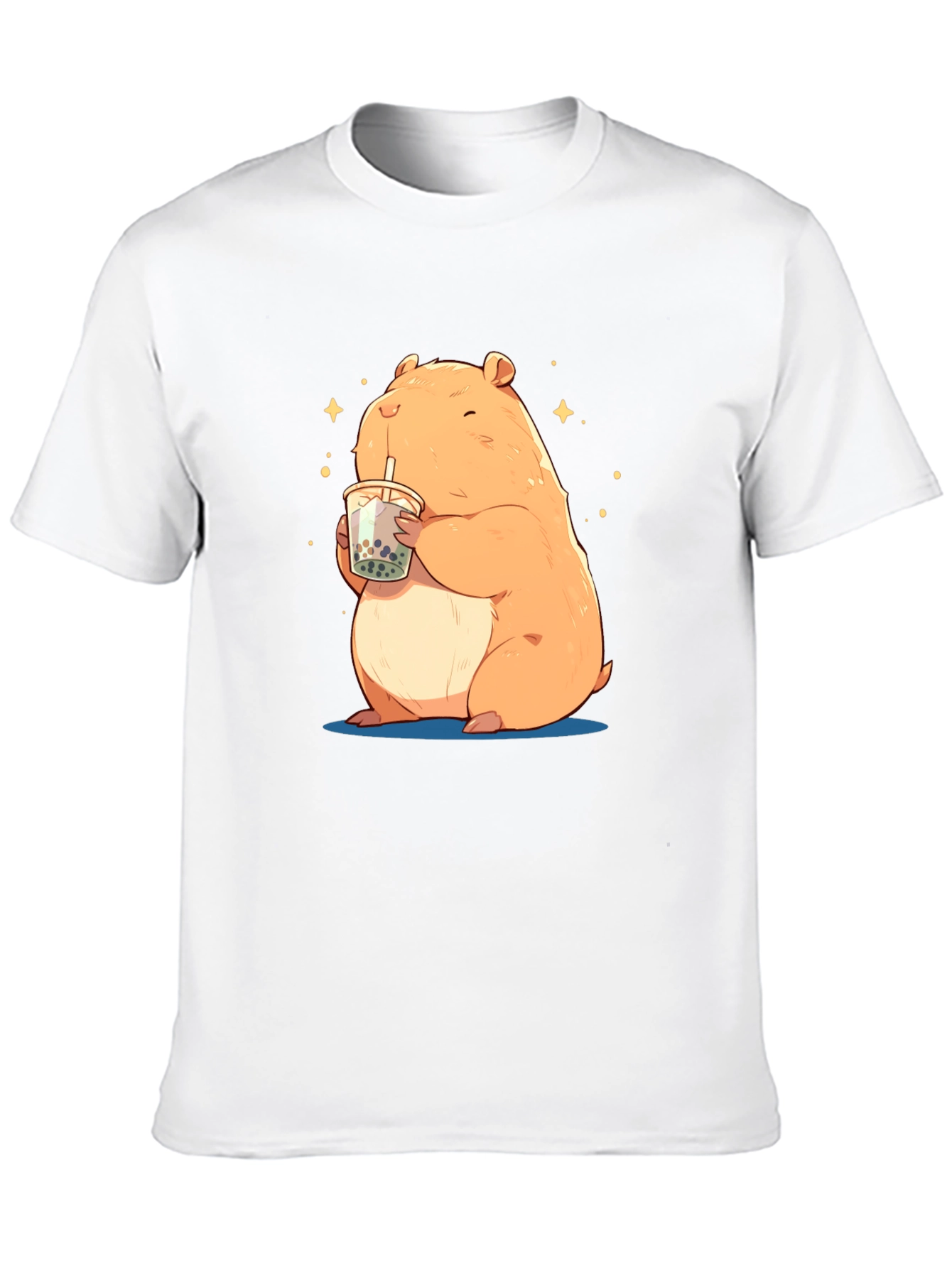 Hamster Boba Tea Graphic T-Shirt