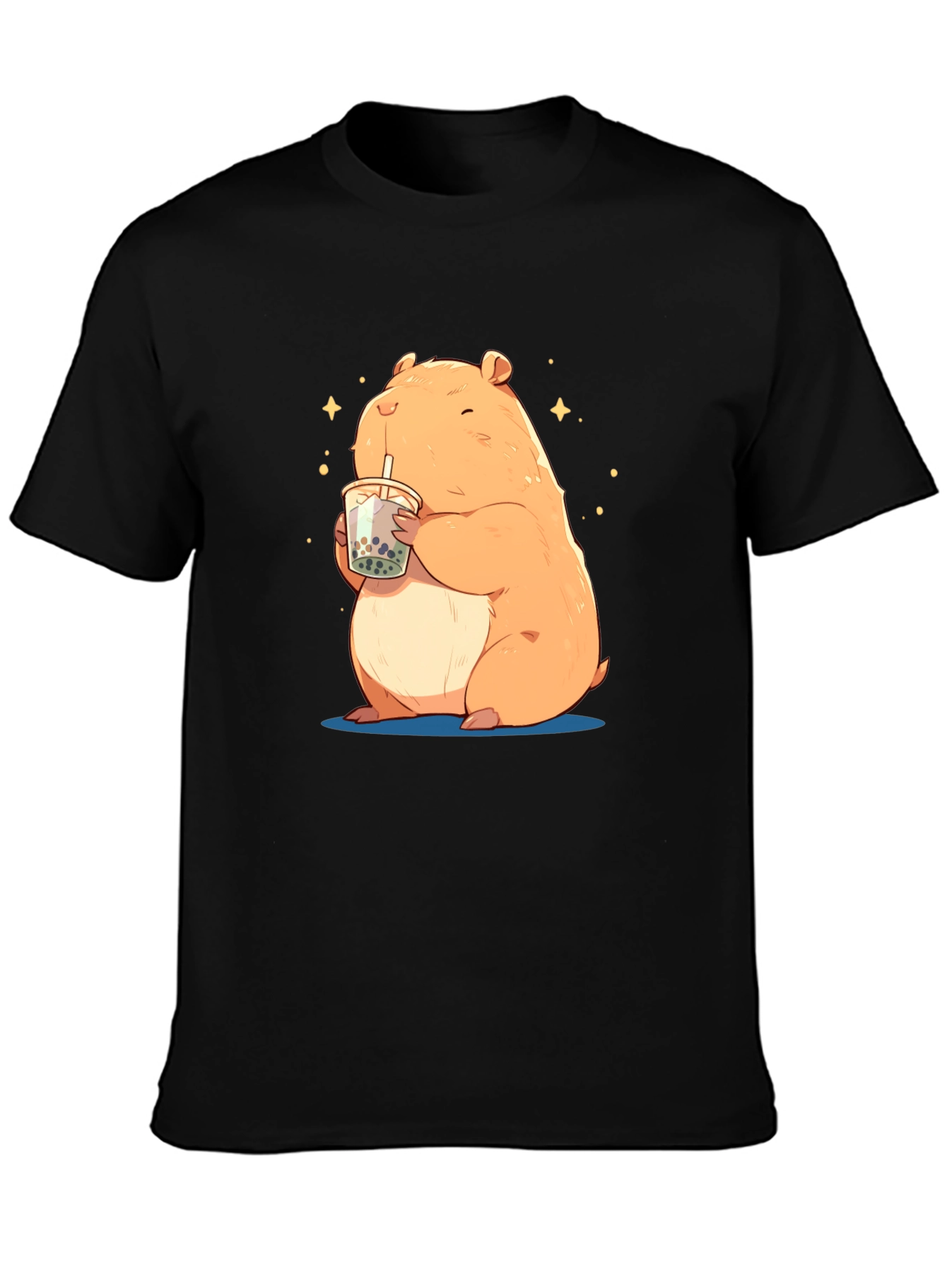 Hamster Boba Tea Graphic T-Shirt
