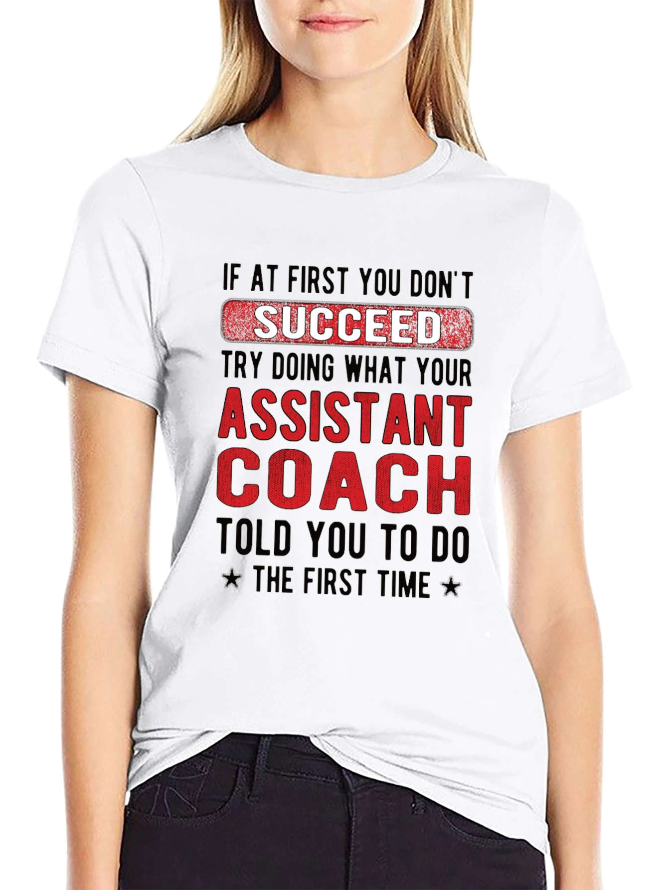 Assistant Coach Graphic T-Shirt - Funny Team Tee