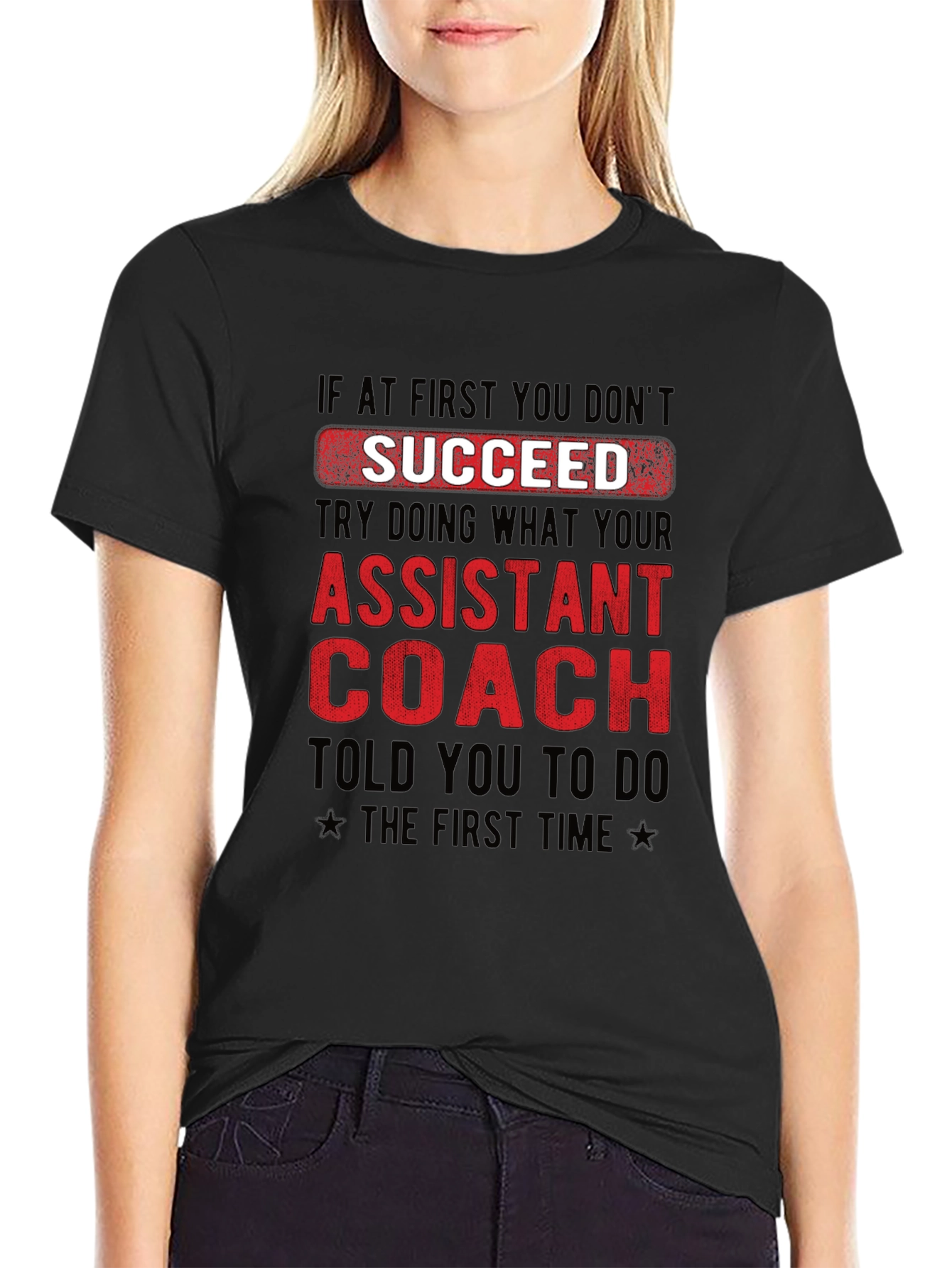 Assistant Coach Graphic T-Shirt - Funny Team Tee