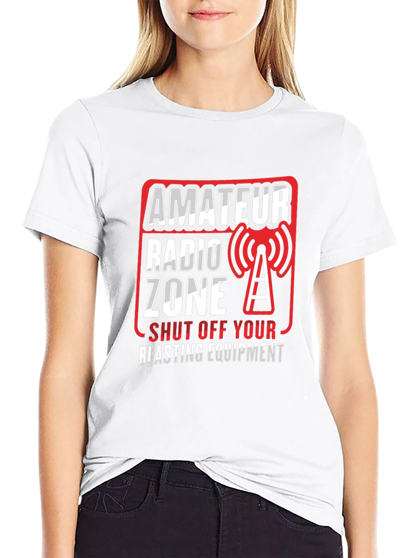 Amateur Radio Zone T-Shirt - Blasting Equipment Warning