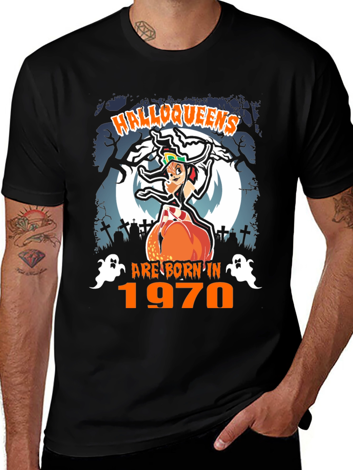 Halloweens Born in 1970 T-Shirt