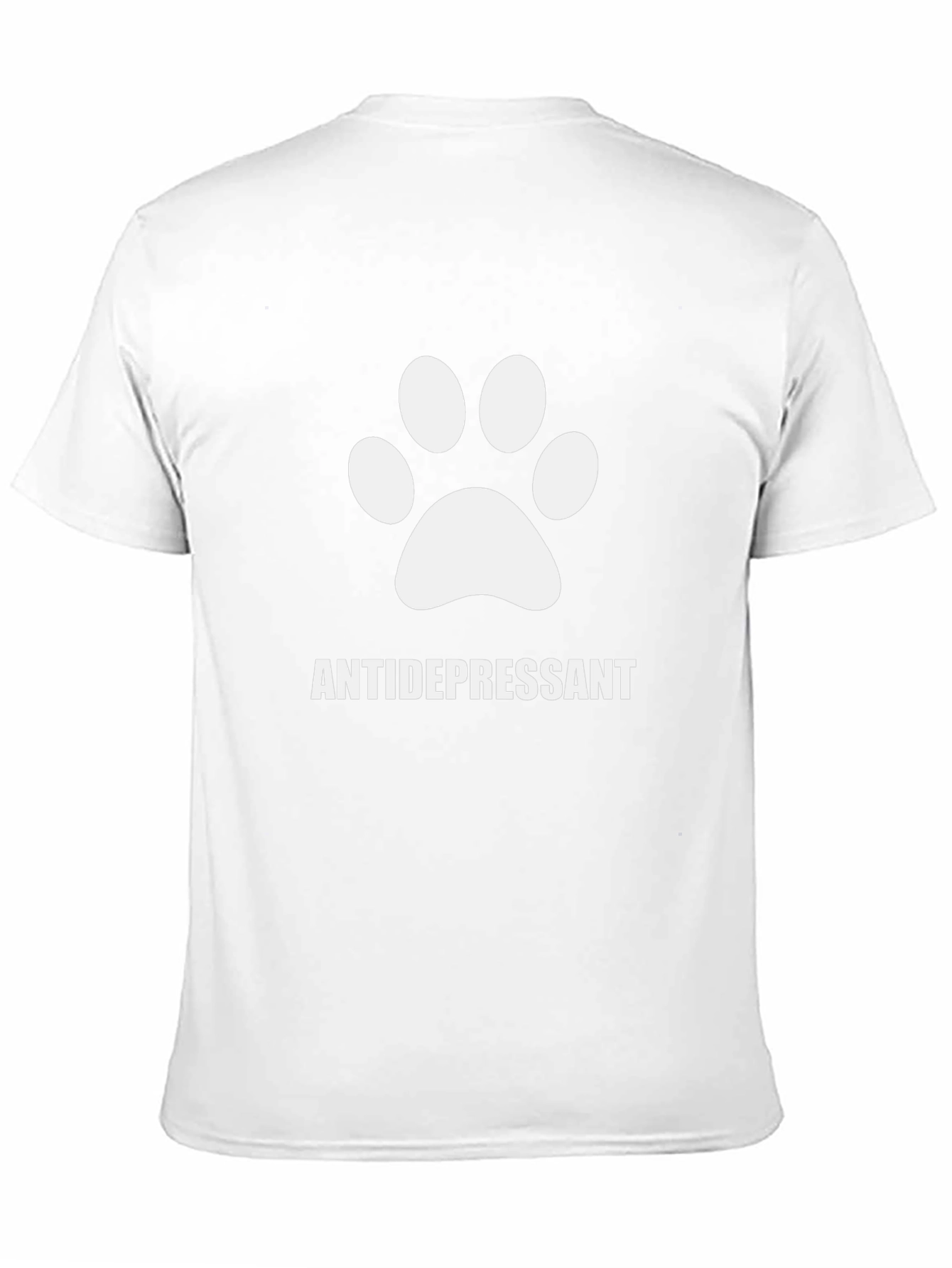 Antidepressant Dog Paw Print T-Shirt - Unisex