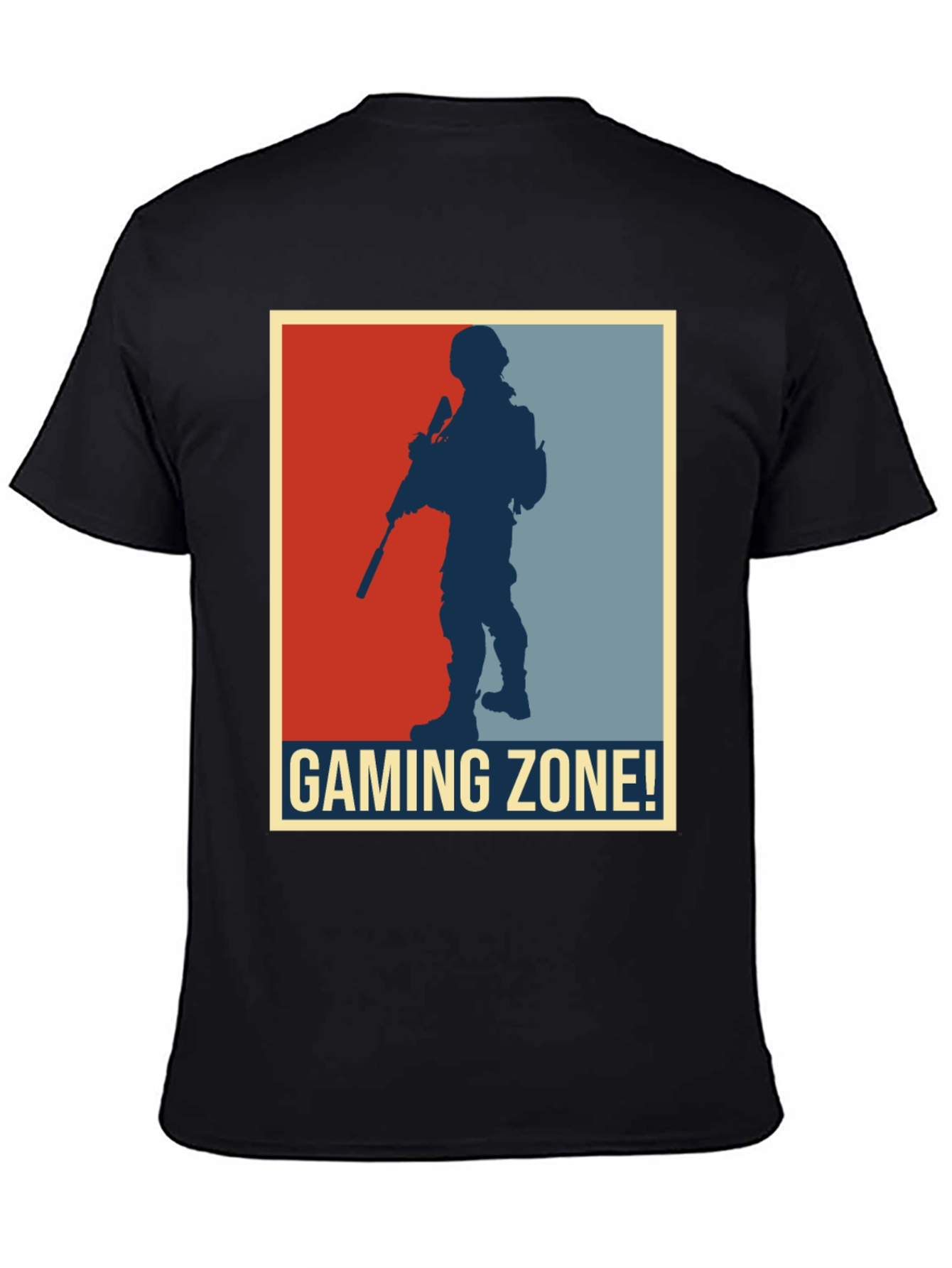 Gaming Zone Soldier Graphic Tee - Black