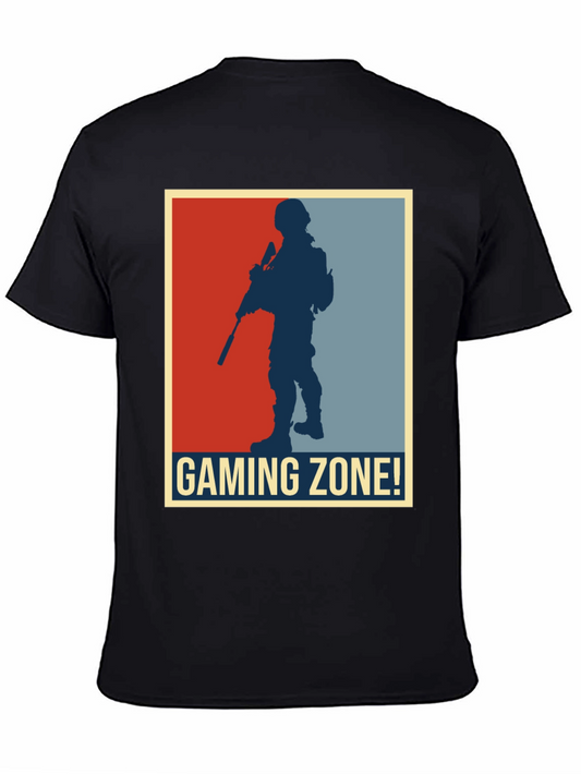 Gaming Zone Soldier Graphic Tee - Black