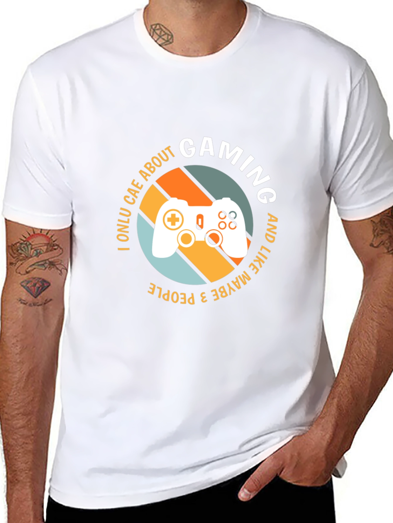 Gaming T-Shirt - I Only Care About Gaming