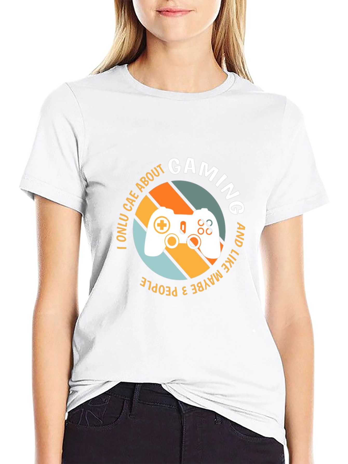 Gaming T-Shirt - I Only Care About Gaming