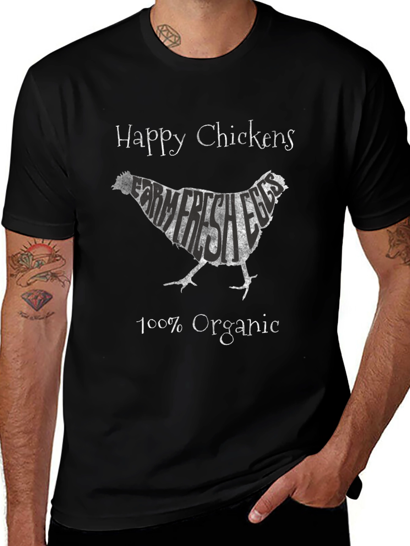 Happy Chickens Organic T-Shirt