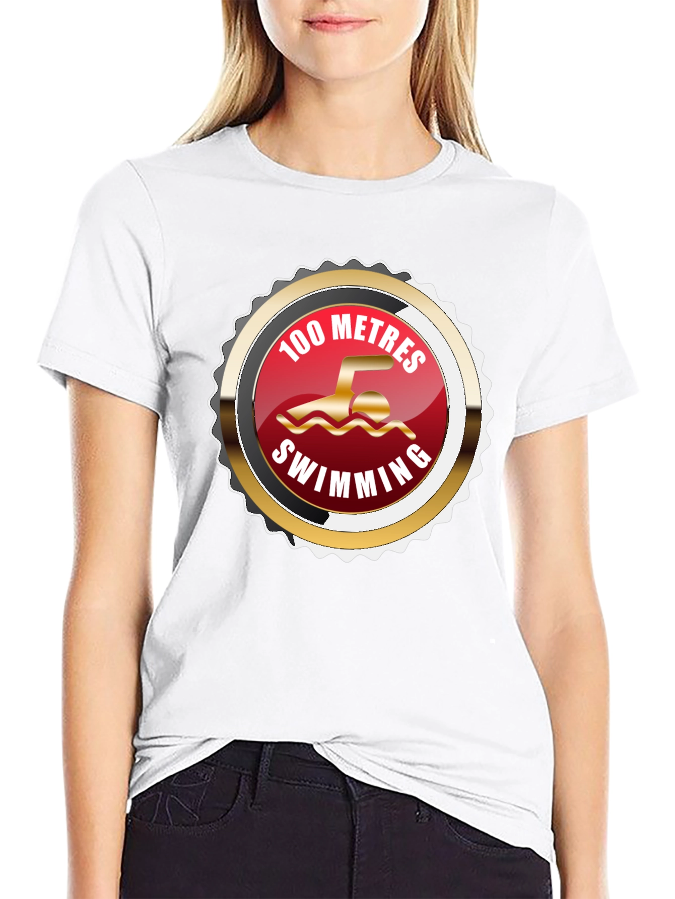 100 Metres Swimming T-Shirt