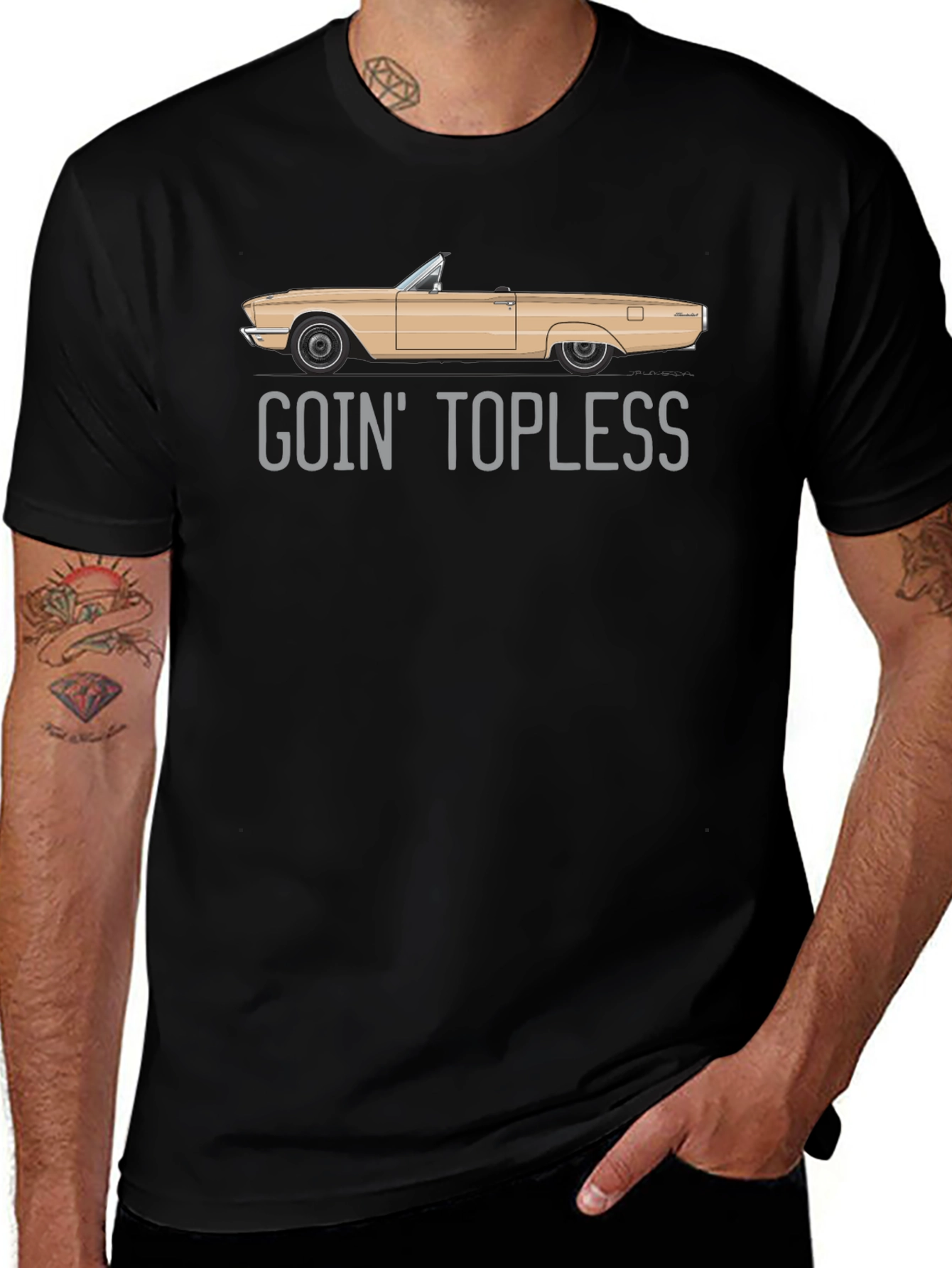 Goin Topless Car Graphic Tee