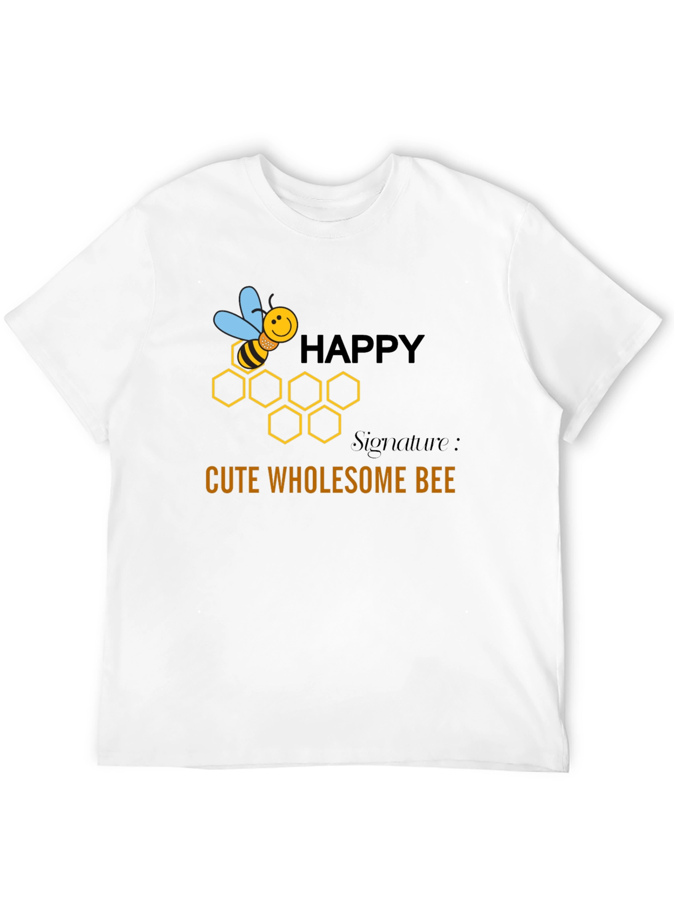 Happy Cute Wholesome Bee Graphic T-Shirt