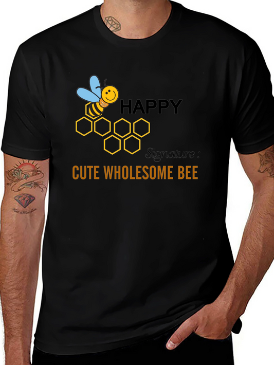 Happy Cute Wholesome Bee Graphic T-Shirt