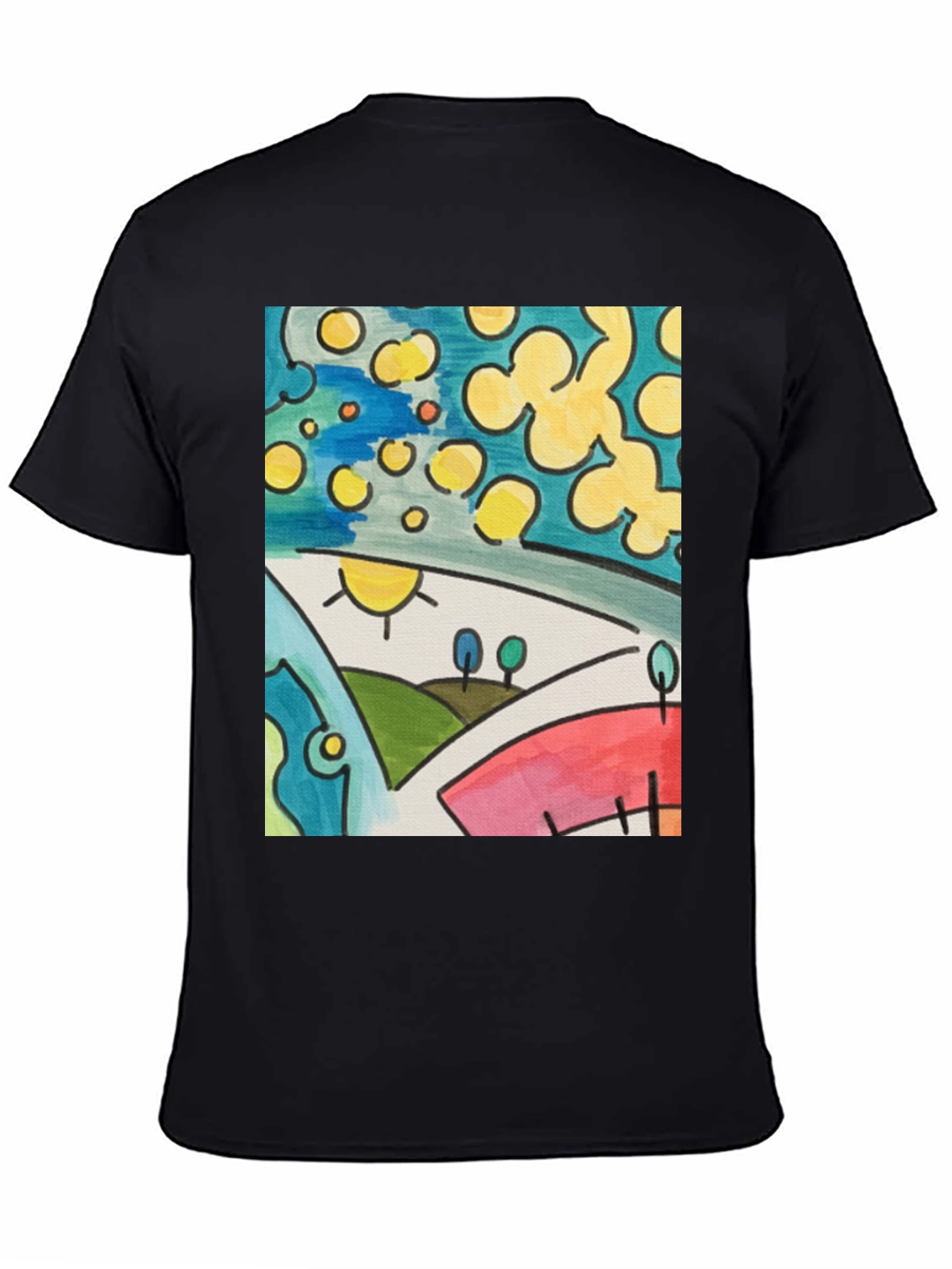 Abstract Art T-Shirt: Vibrant Graphic Tee