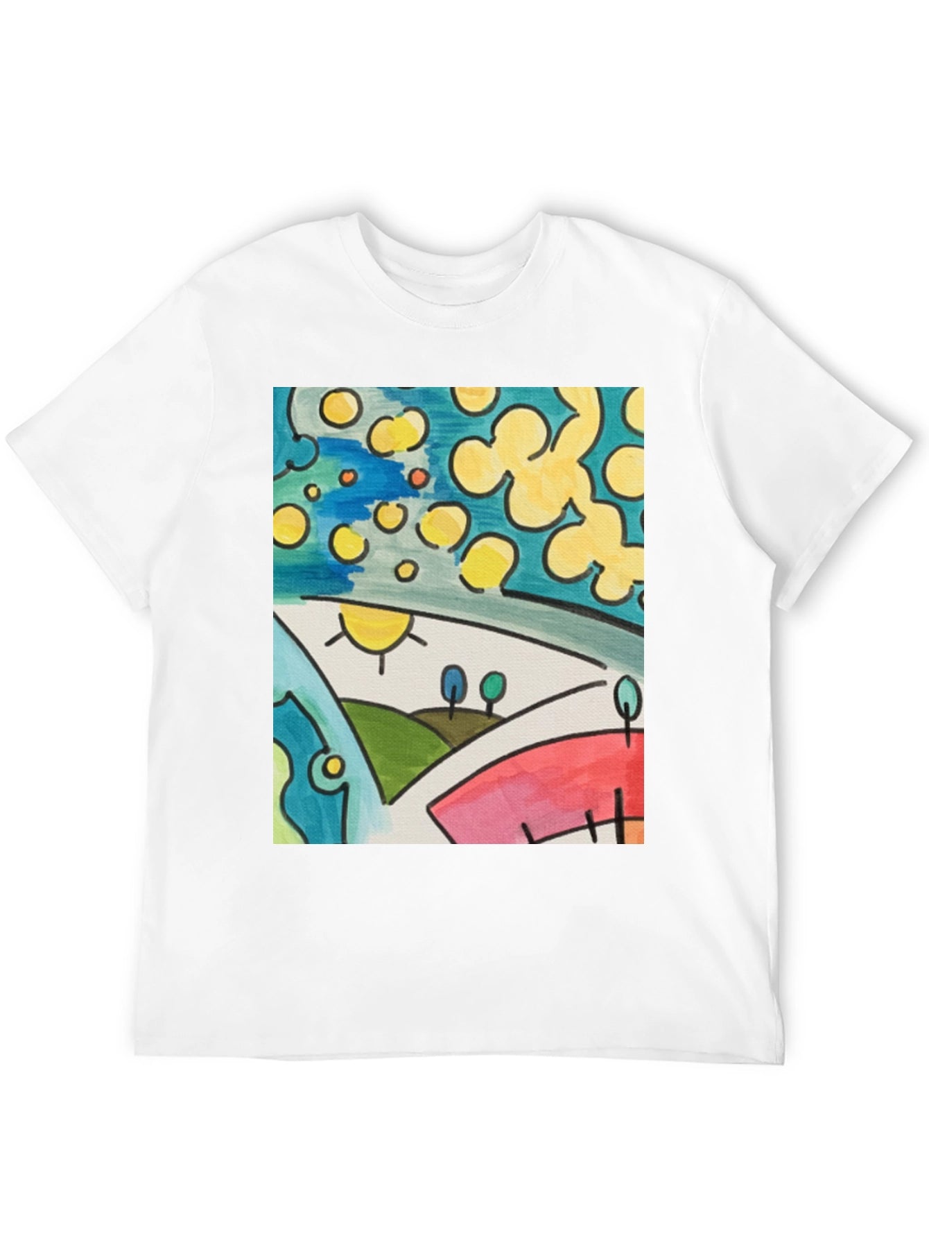 Abstract Art T-Shirt: Vibrant Graphic Tee