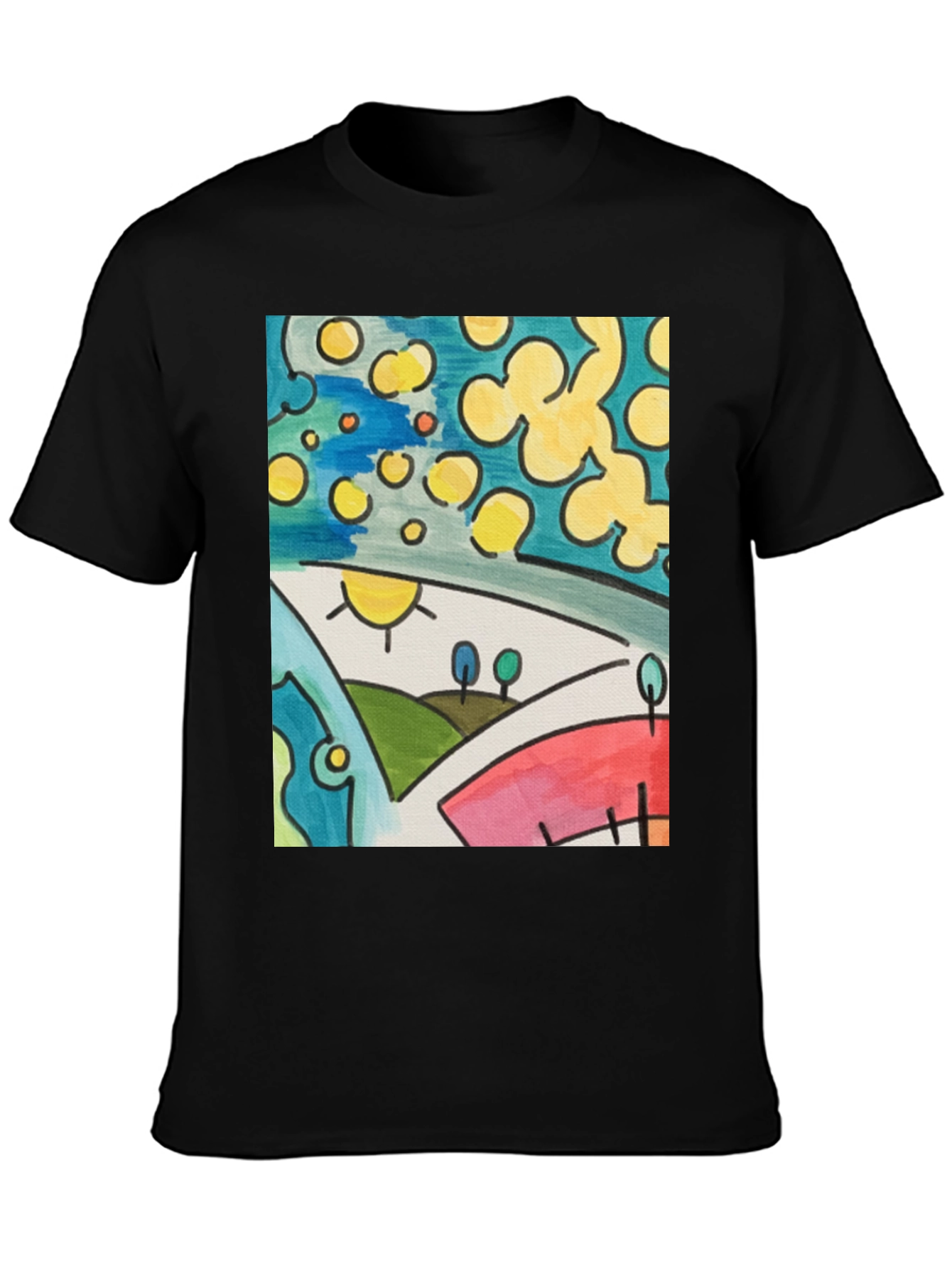 Abstract Art T-Shirt: Vibrant Graphic Tee