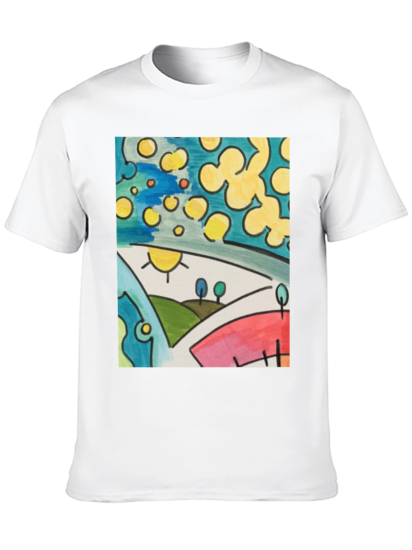 Abstract Art T-Shirt: Vibrant Graphic Tee