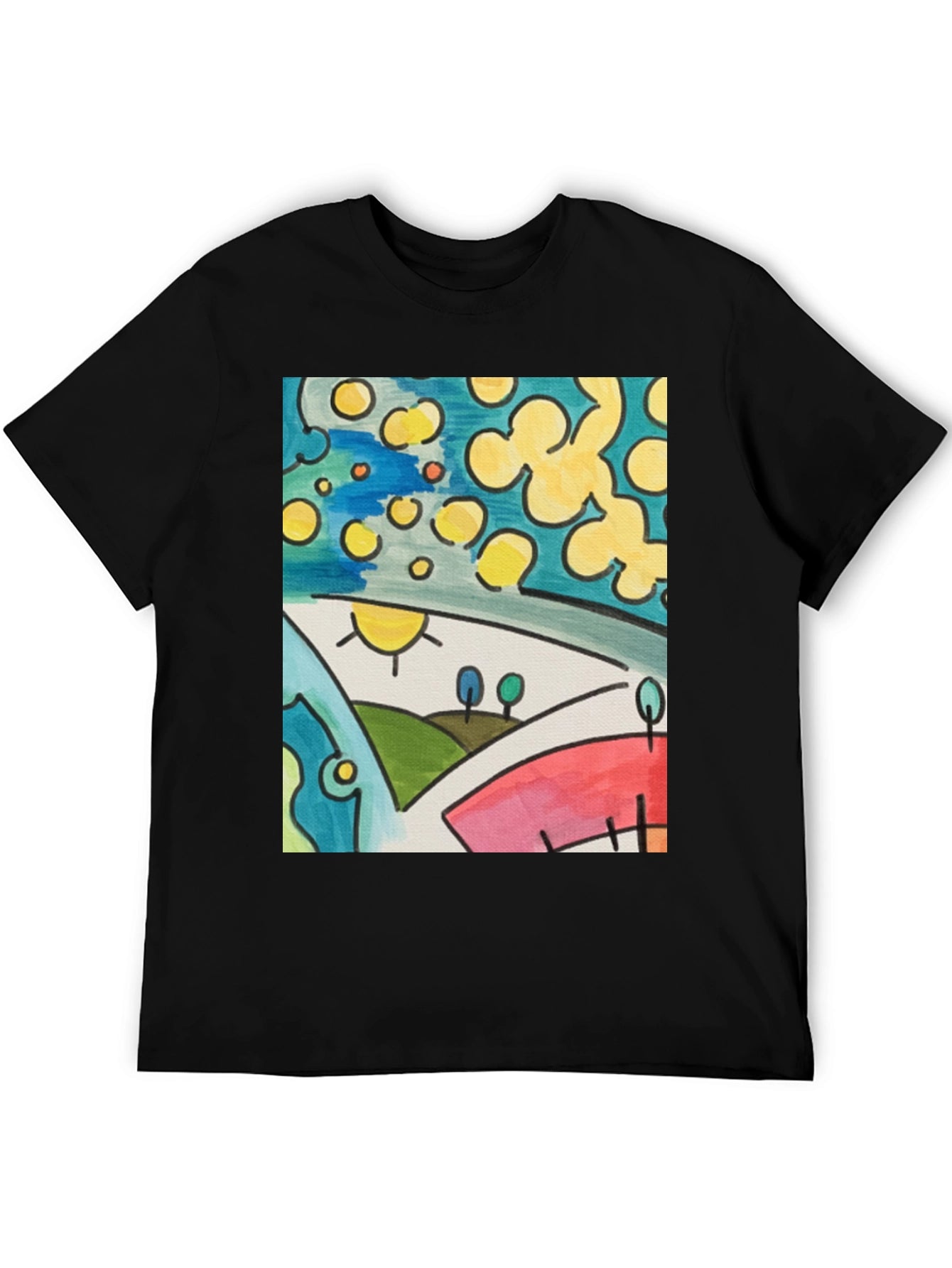 Abstract Art T-Shirt: Vibrant Graphic Tee