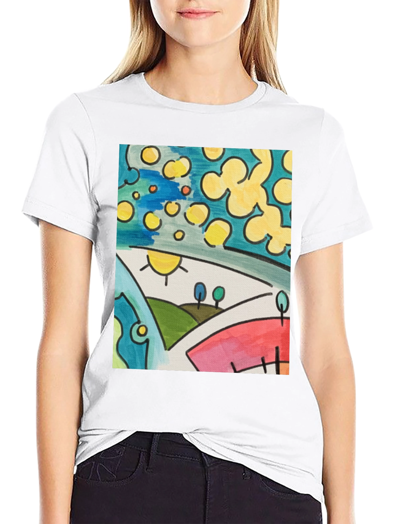 Abstract Art T-Shirt: Vibrant Graphic Tee