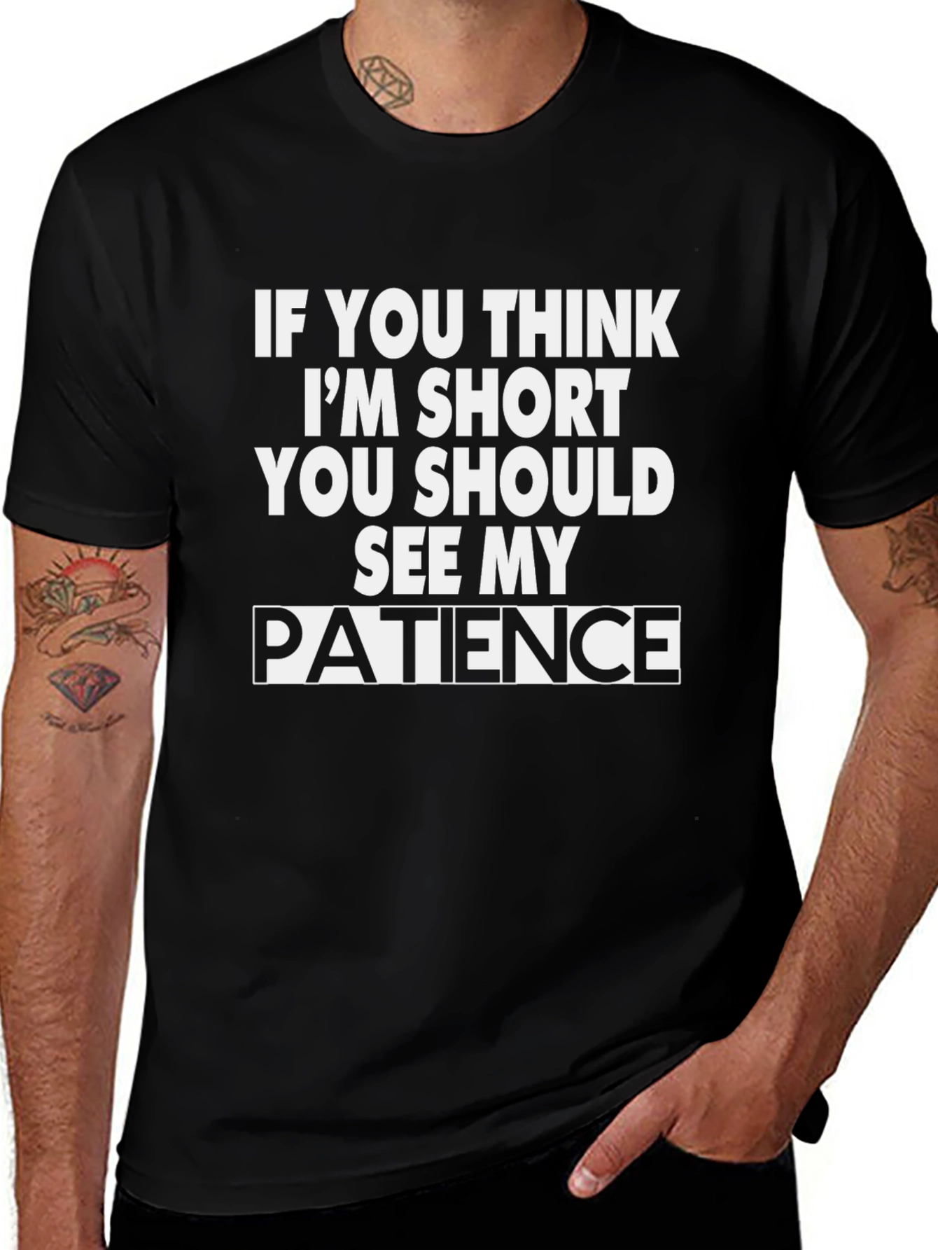 Funny Short Patience Graphic Tee