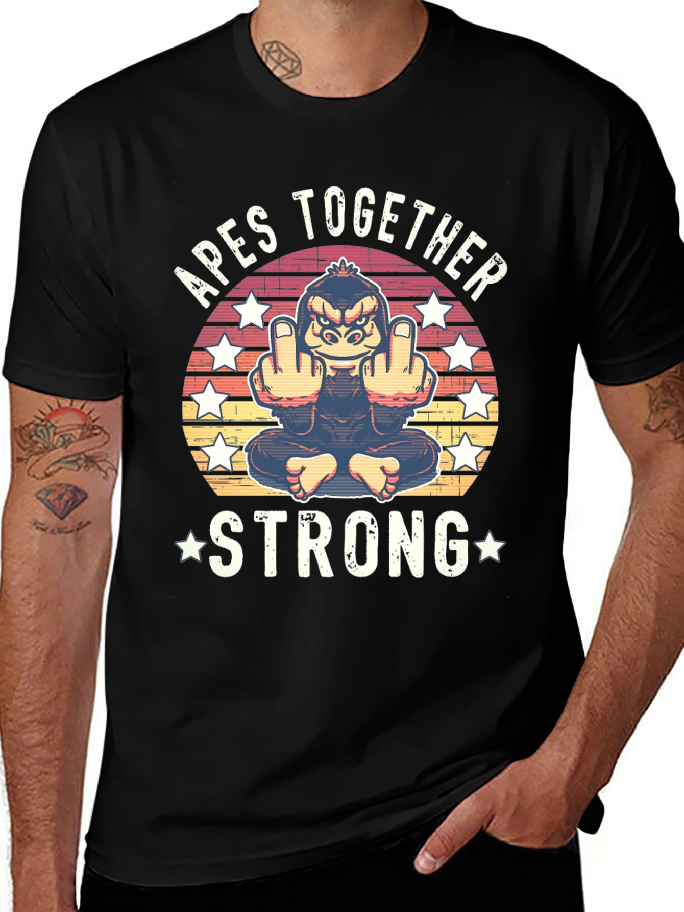 Apes Together Strong Graphic T-Shirt