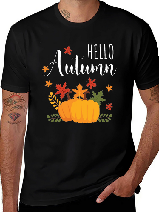 Hello Autumn T-Shirt - Festive Fall Design