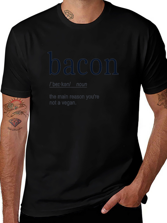 Bacon Definition T-Shirt - Sarcastic Meat Lover Tee