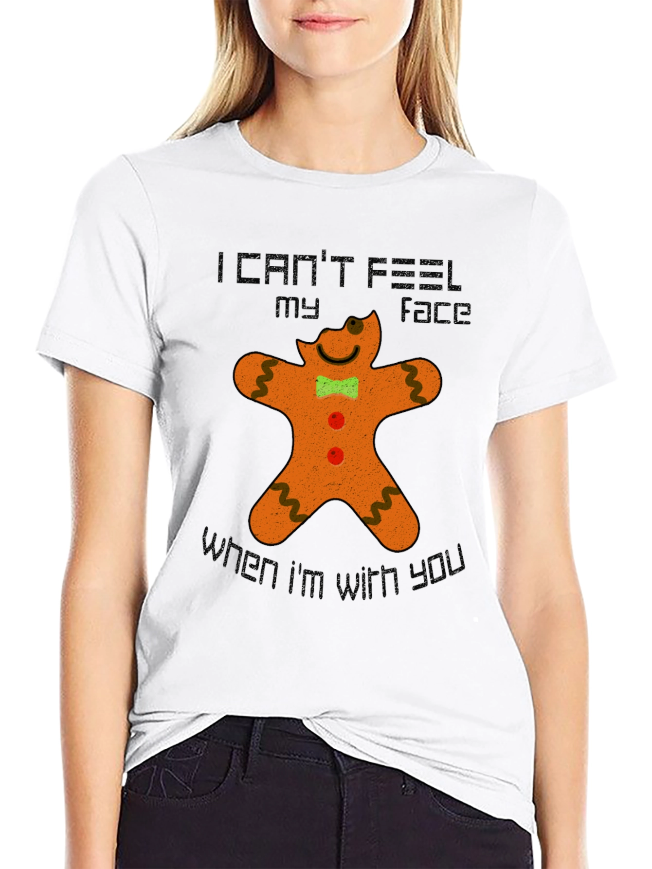 Gingerbread Man Funny Graphic T-Shirt