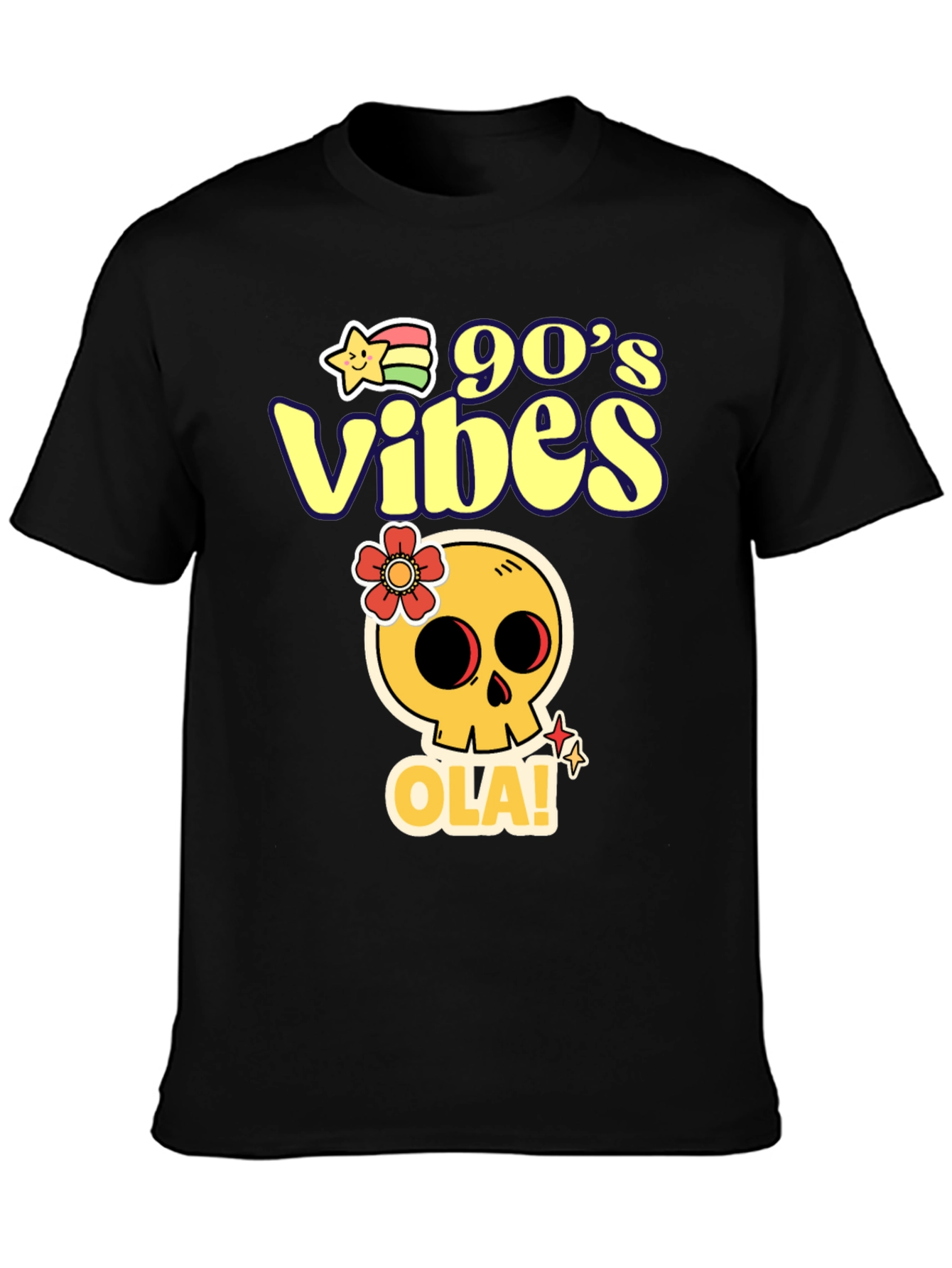 90s Vibes Skull Graphic T-Shirt