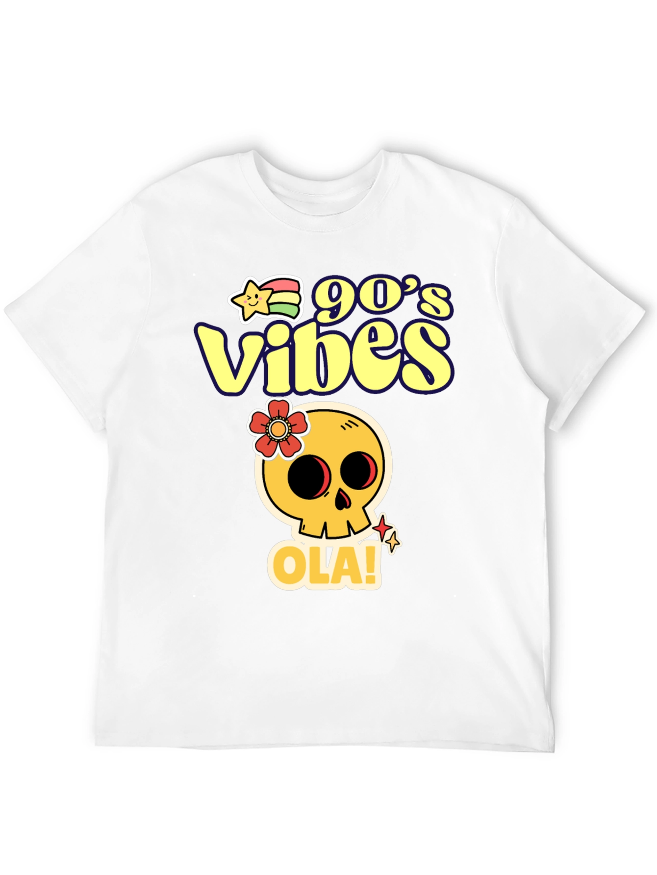 90s Vibes Skull Graphic T-Shirt