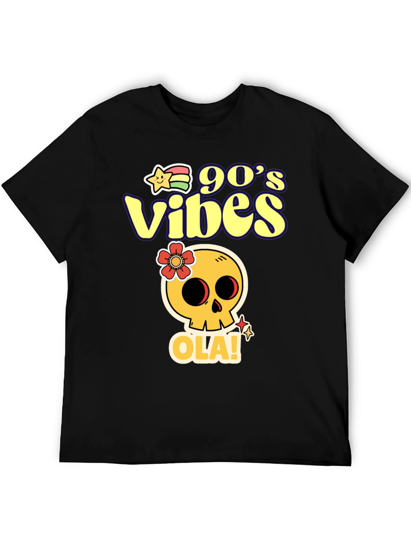 90s Vibes Skull Graphic T-Shirt