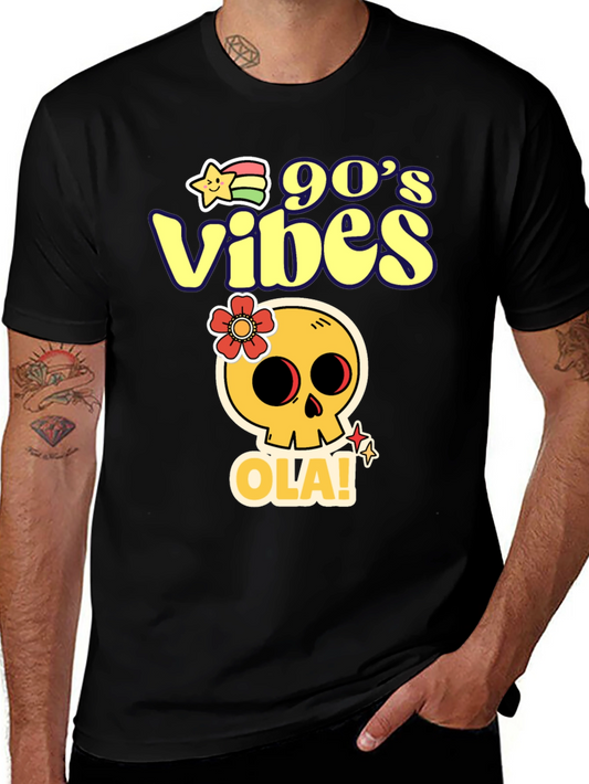 90s Vibes Skull Graphic T-Shirt