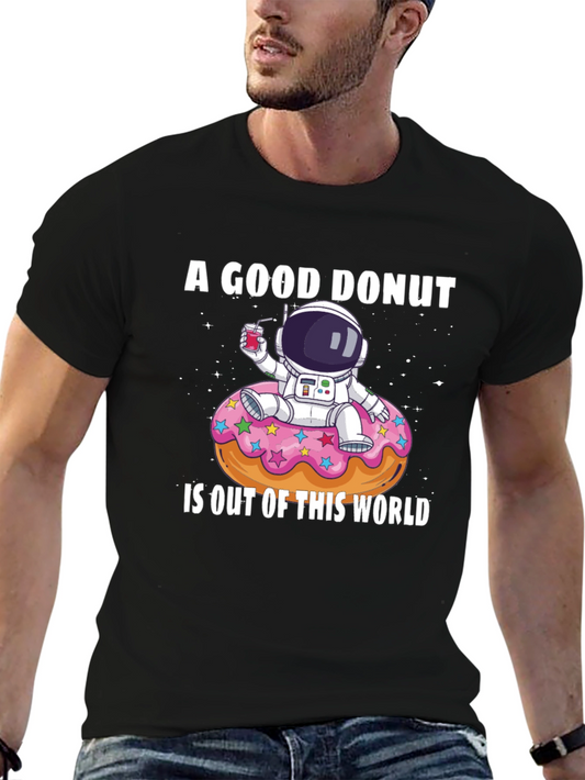 A Good Donut T-Shirt - Astronaut Design